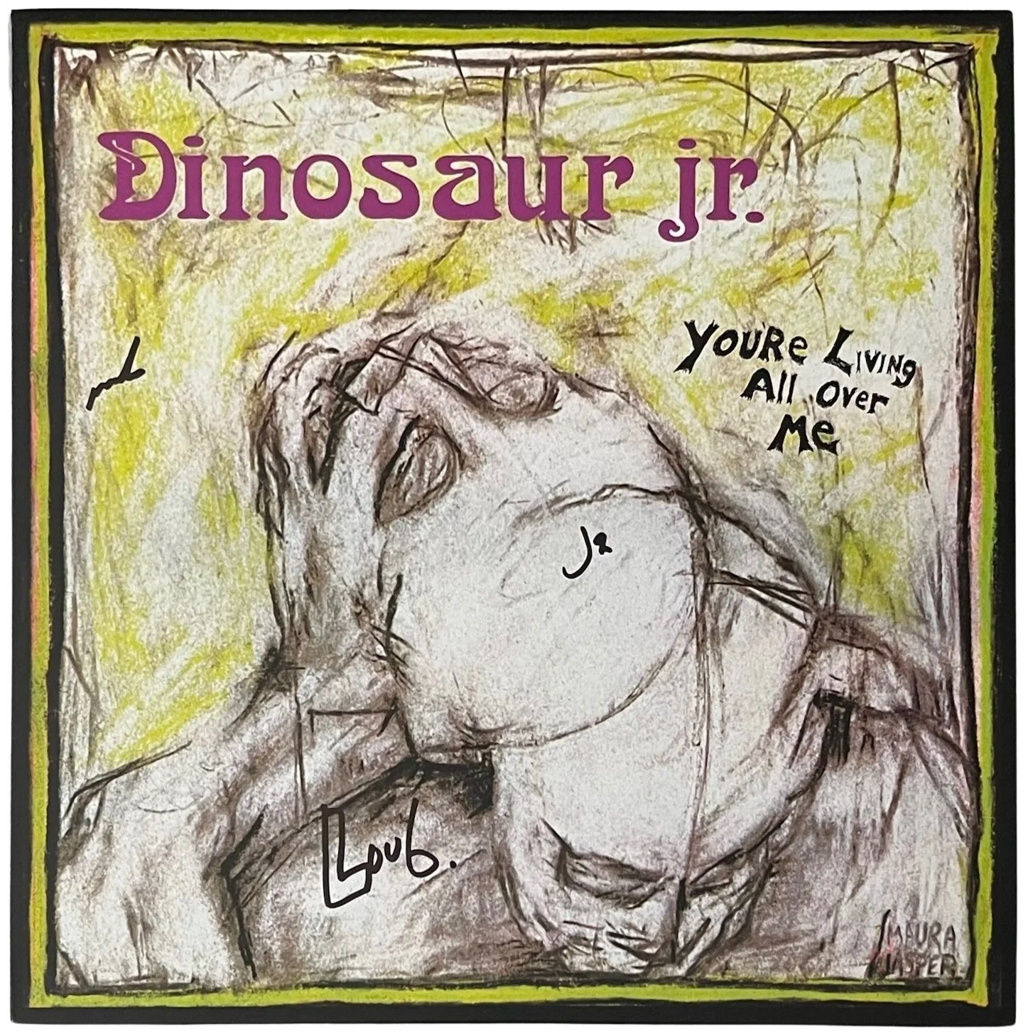 Dinosaur Jr. x3 J Mascis Lou Barlow & Murph Signed You're Living All Over Me JSA, изображение 2