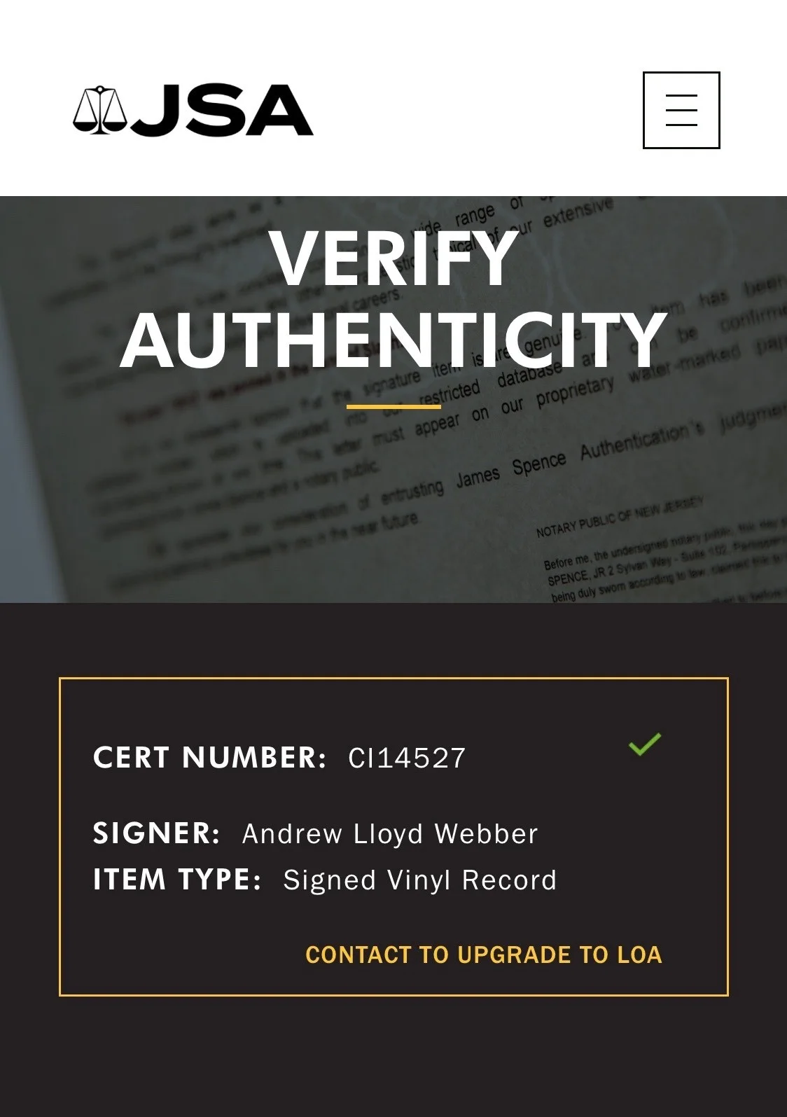 Andrew Lloyd Webber Signed Jesus Christ Superstar Vinyl Record JSA COA CI14527, изображение 4