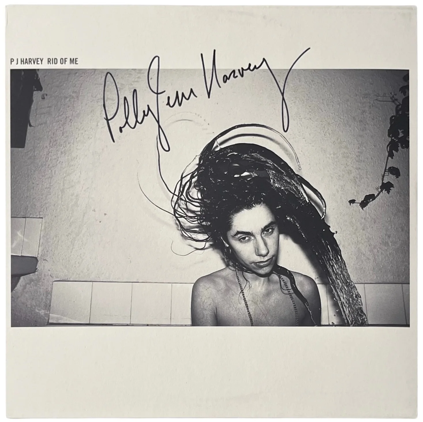 Polly Jean PJ Harvey Signed Rid Of Me Vinyl Record JSA COA AQ07036, изображение 2