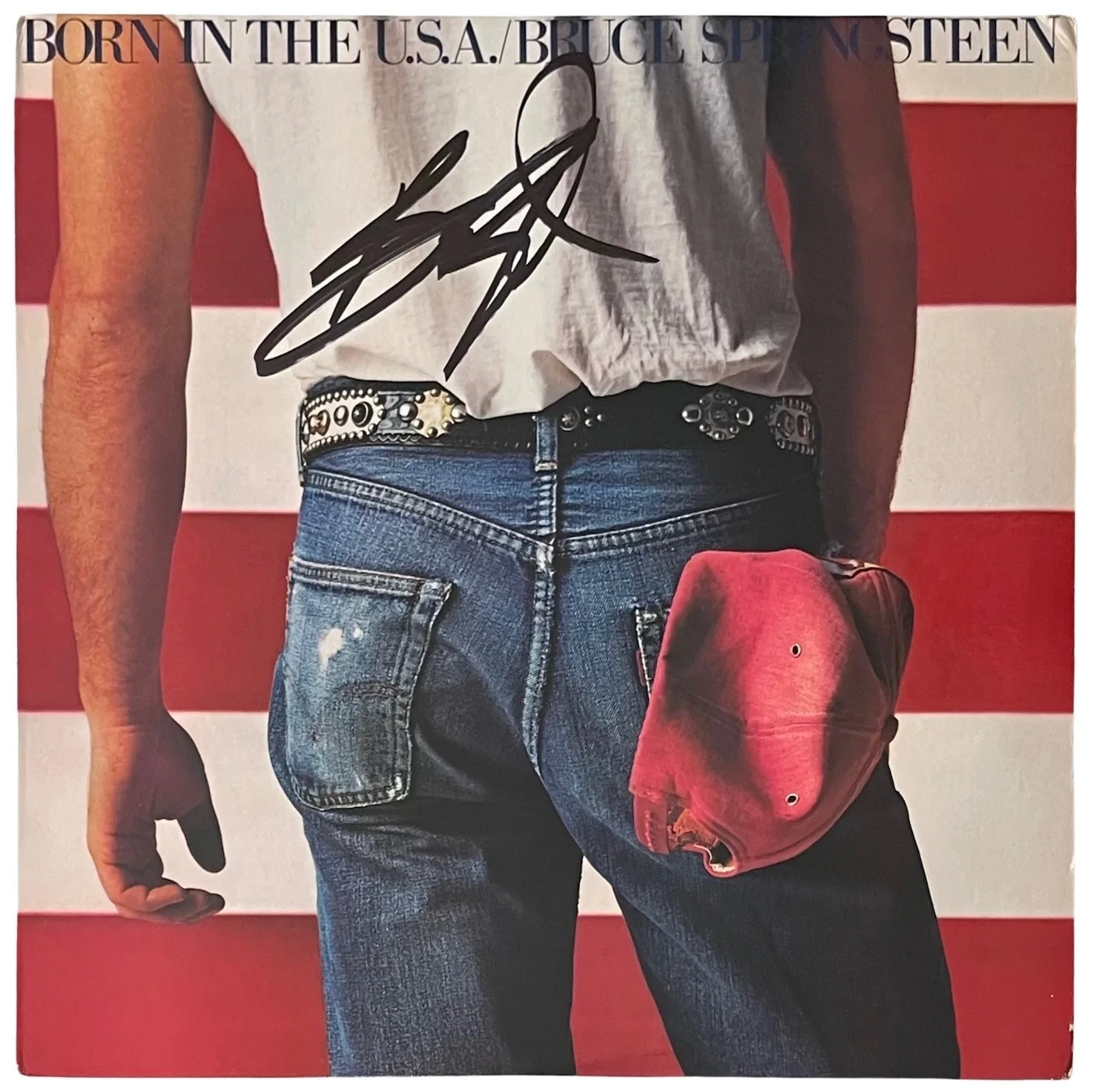 Bruce Springsteen Signed Born In The U.S.A. Vinyl Record JSA LOA XX07432, изображение 3