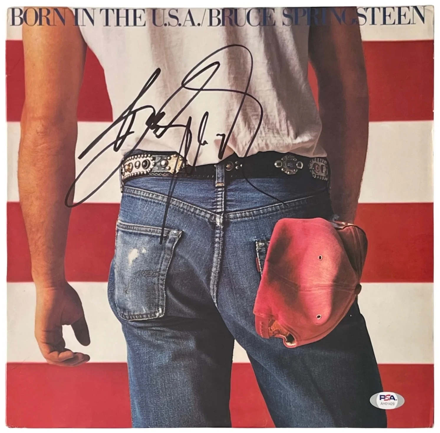 Bruce Springsteen Signed Born In The U.S.A. Vinyl Record PSA LOA AH01429, image 2