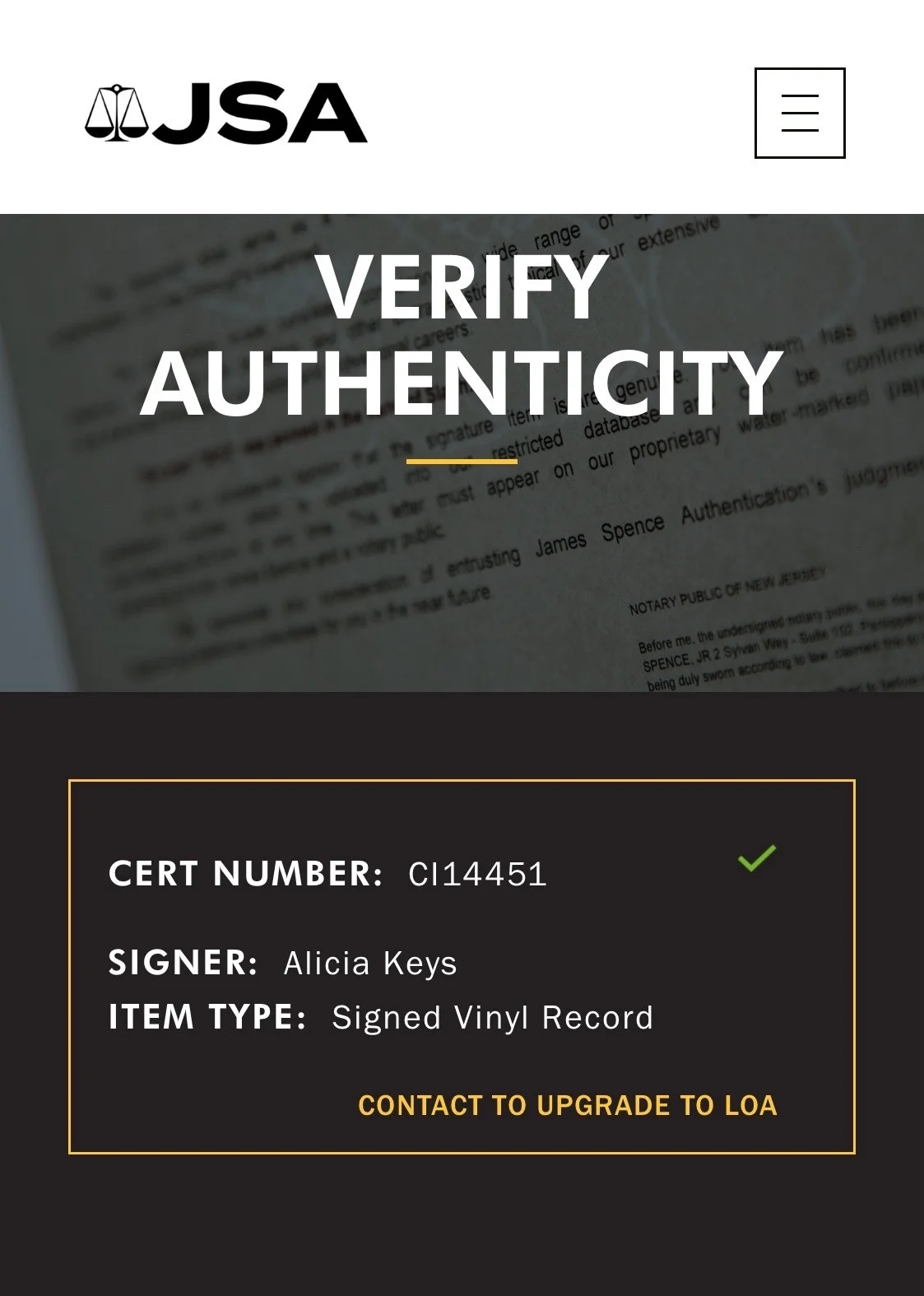 Alicia Keys Signed As I Am Vinyl Record JSA COA CI14451, image 4