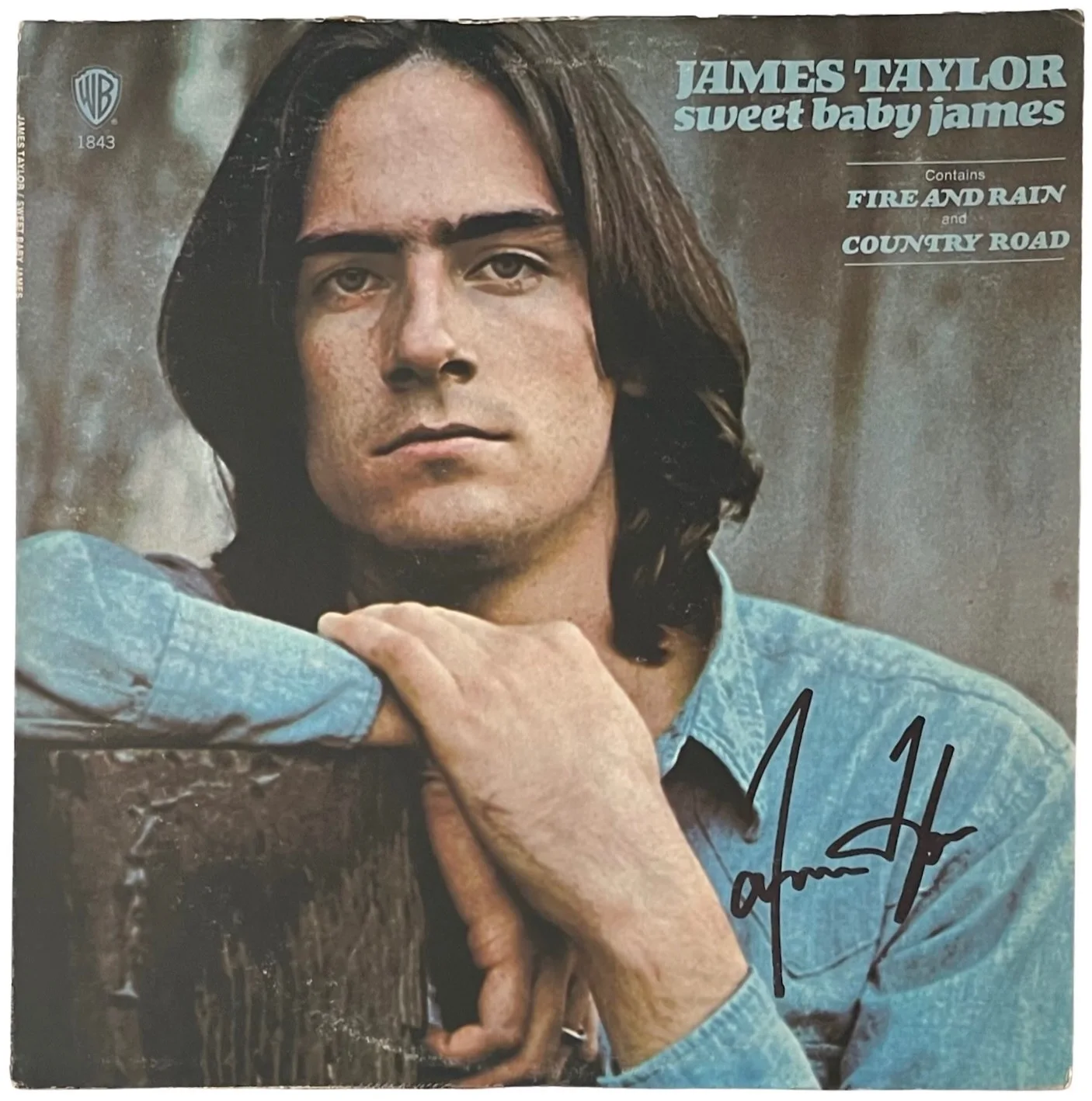 James Taylor Signed Sweet Baby James Vinyl Record JSA COA CI14446, изображение 2