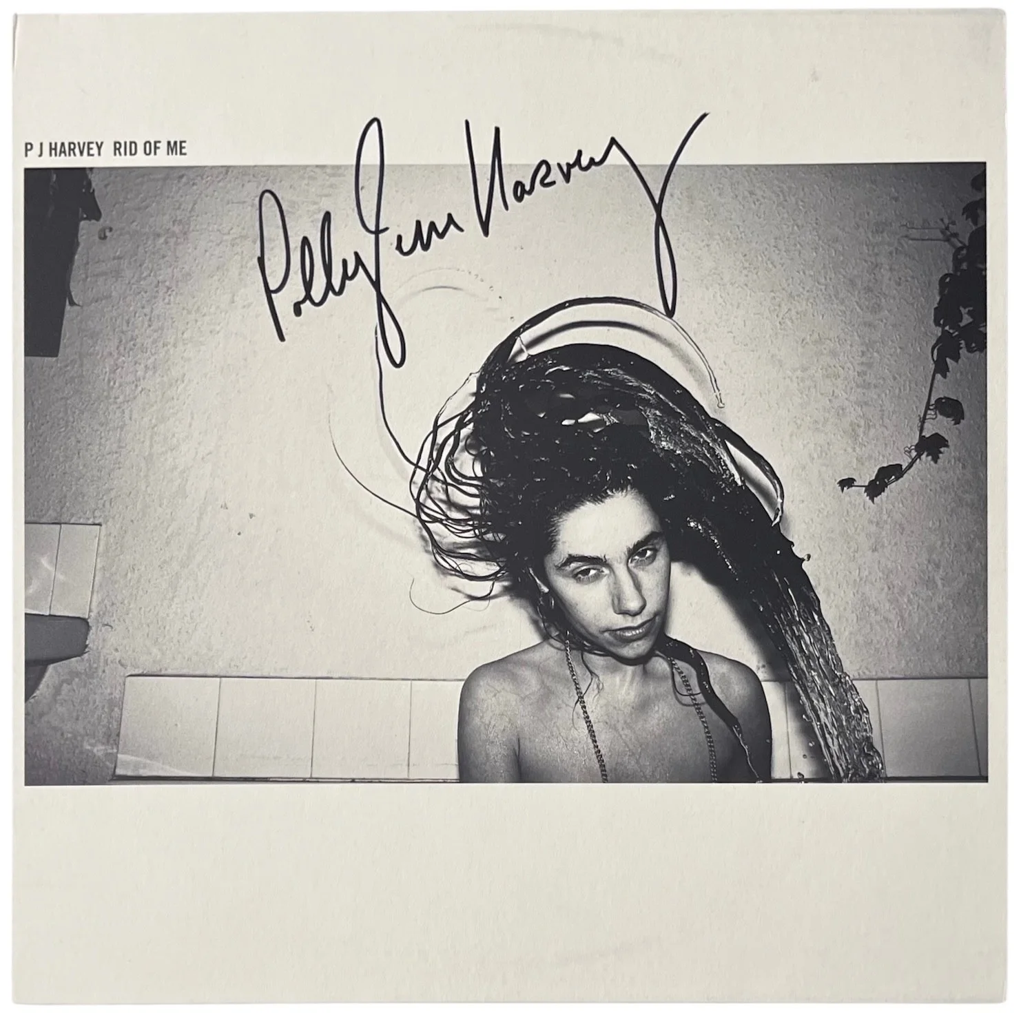 Polly Jean PJ Harvey Signed Rid Of Me Vinyl Record JSA COA CI50005, image 2