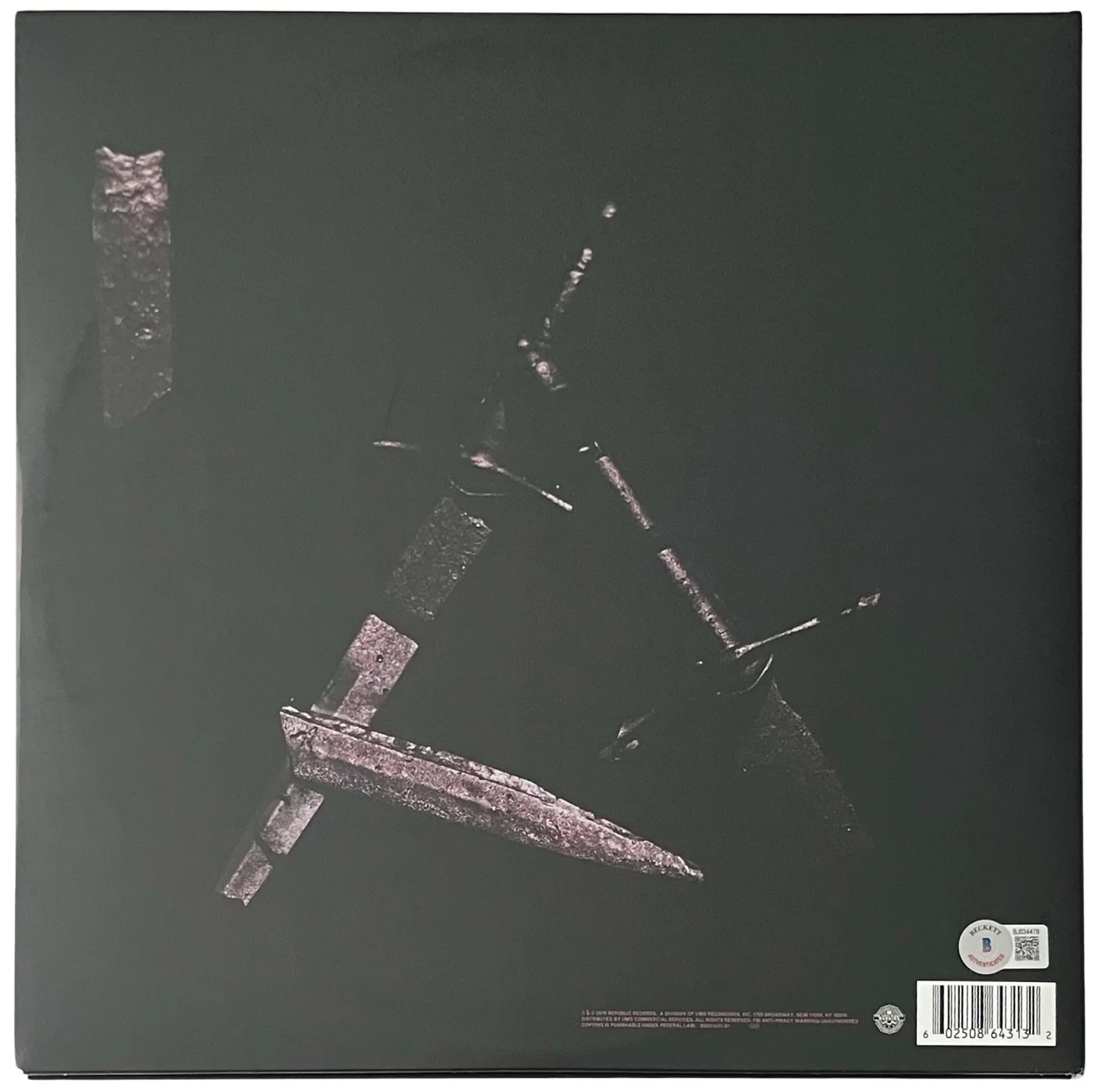 Post Malone Signed Hollywood's Bleeding Vinyl Record Beckett BJ034478, изображение 2