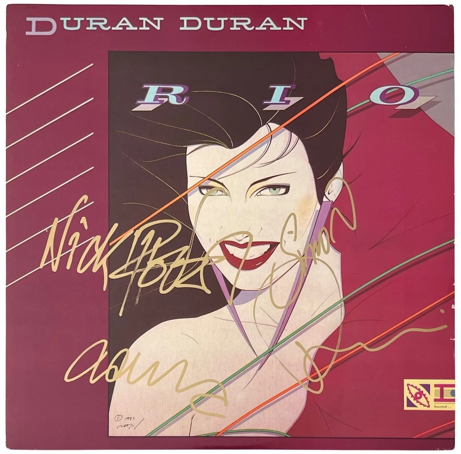 Simon Le Bon Nick Rhodes John & Roger Taylor Signed Duran Duran Rio Record JSA, изображение 2