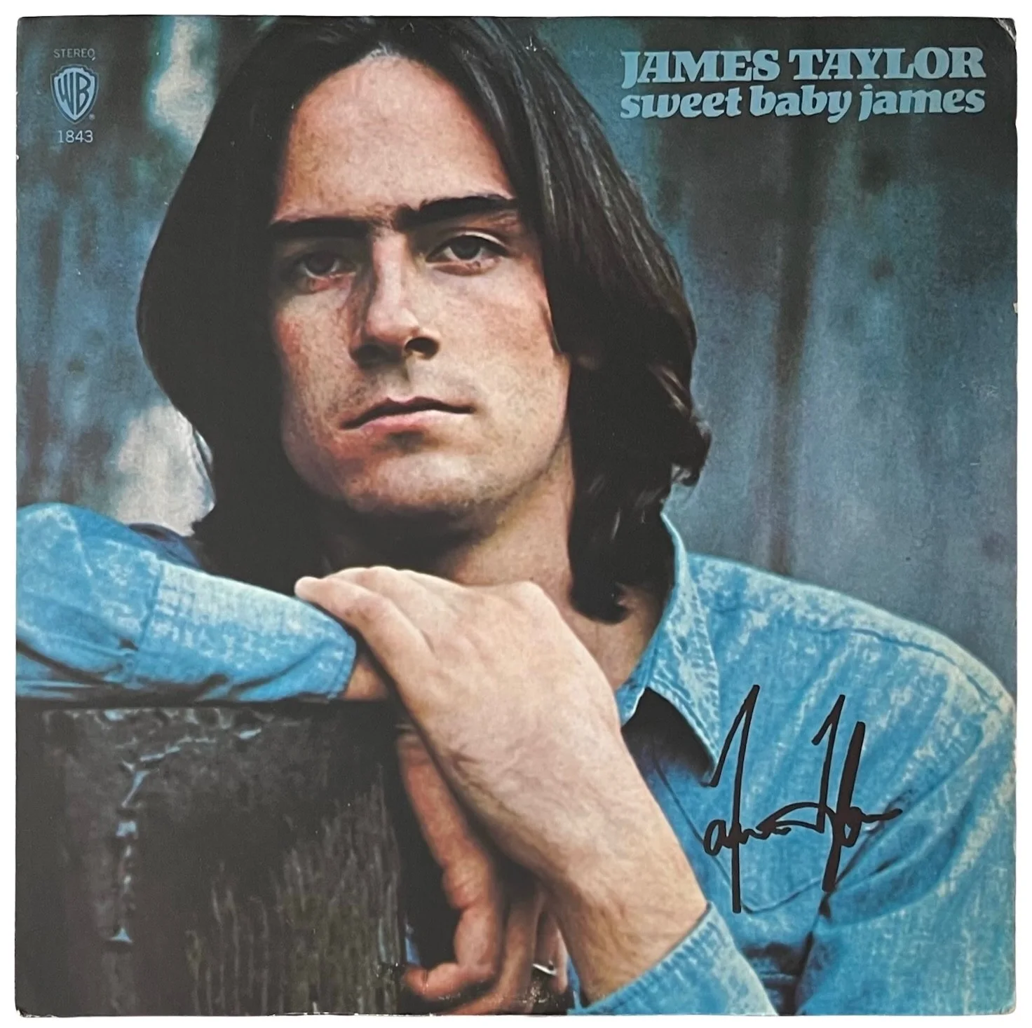 James Taylor Signed Sweet Baby James Vinyl Record JSA COA CI14448, изображение 2