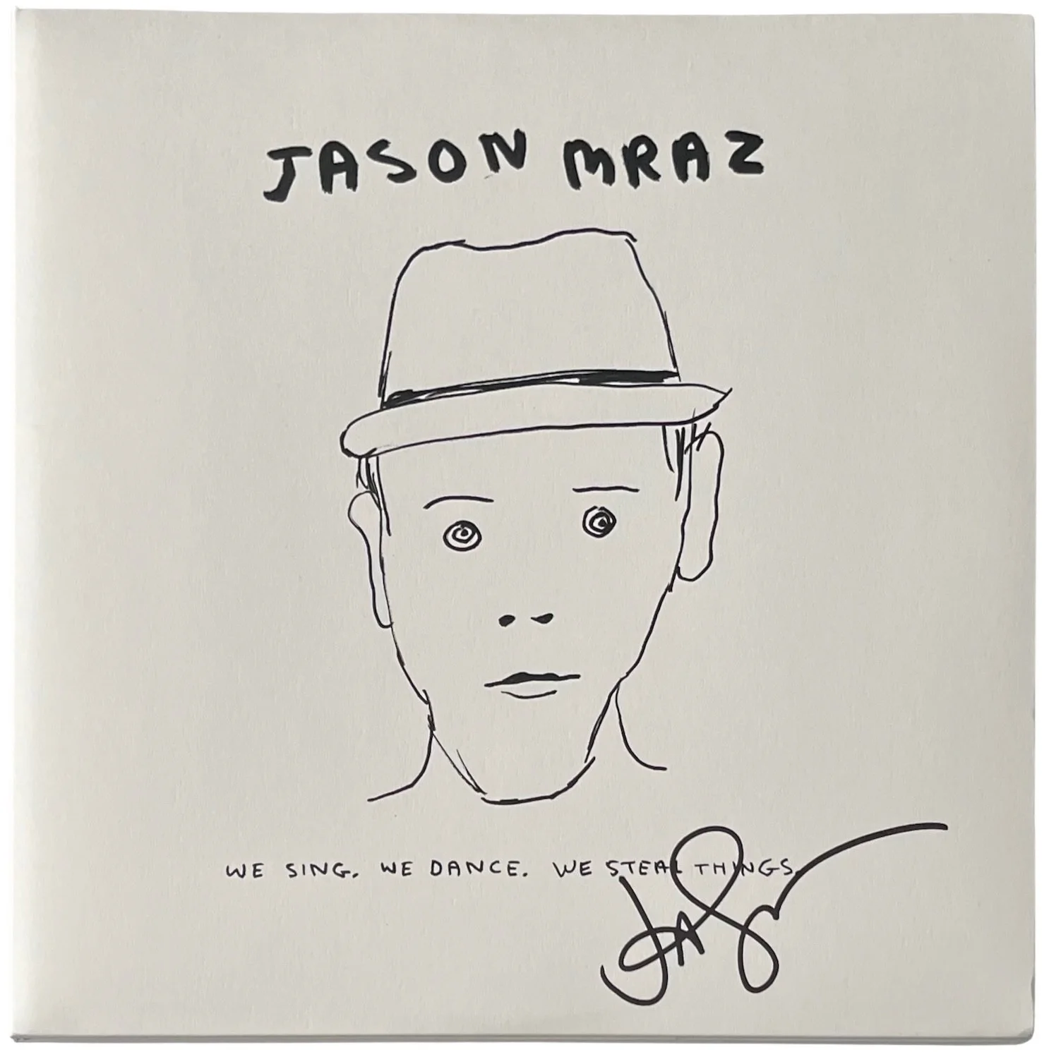 Jason Mraz Signed We Sing We Dance We Steal Things Vinyl Record JSA COA SS56018, изображение 2