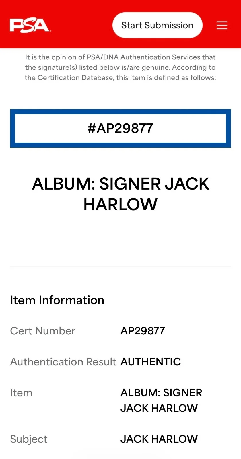Jack Harlow Signed Come Home The Kids Miss You Vinyl Record PSA AP29877, изображение 3