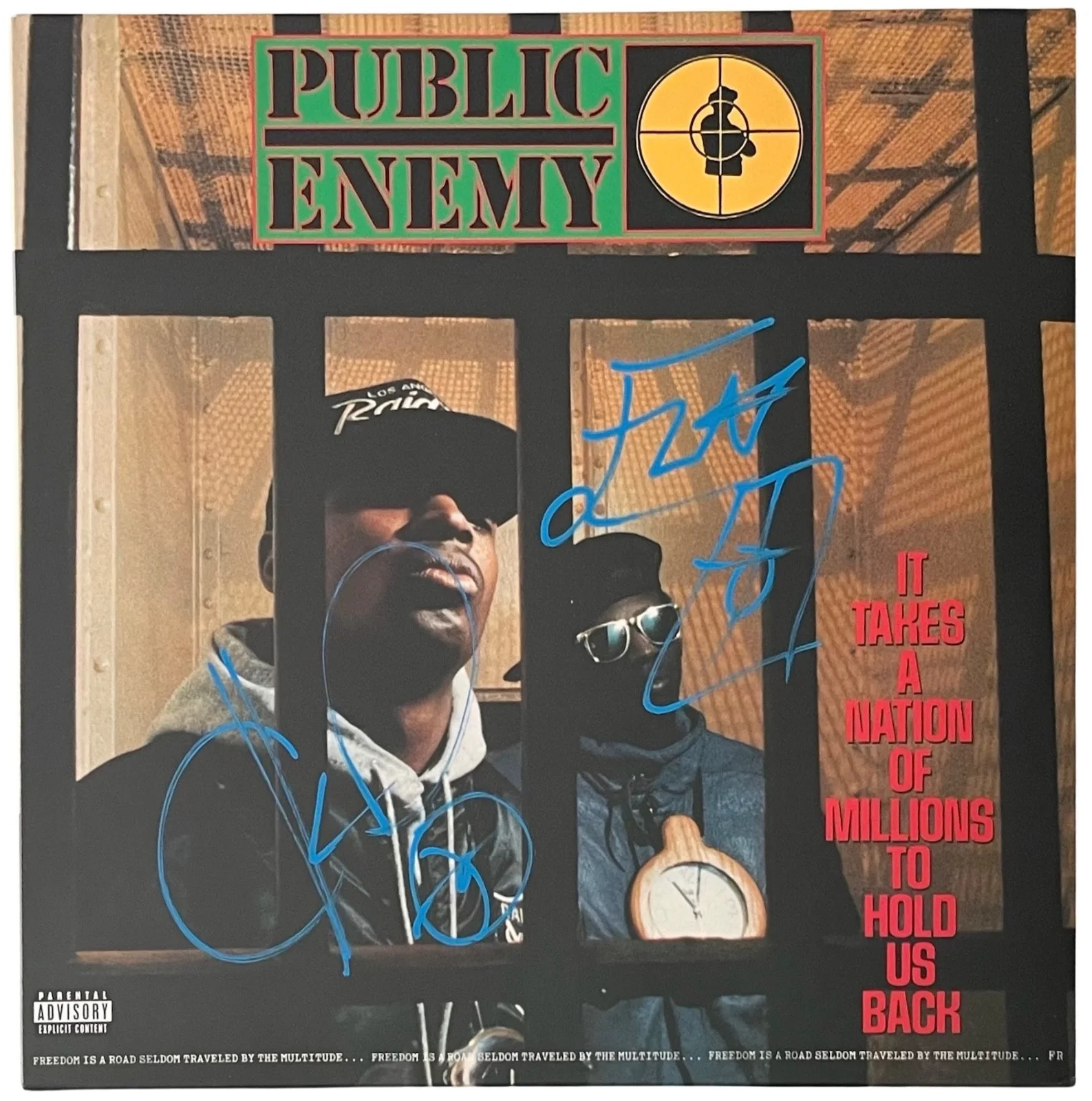 Chuck D & Flavor Flav Signed Public Enemy It Takes A Nation ... Vinyl Record JSA, image 2