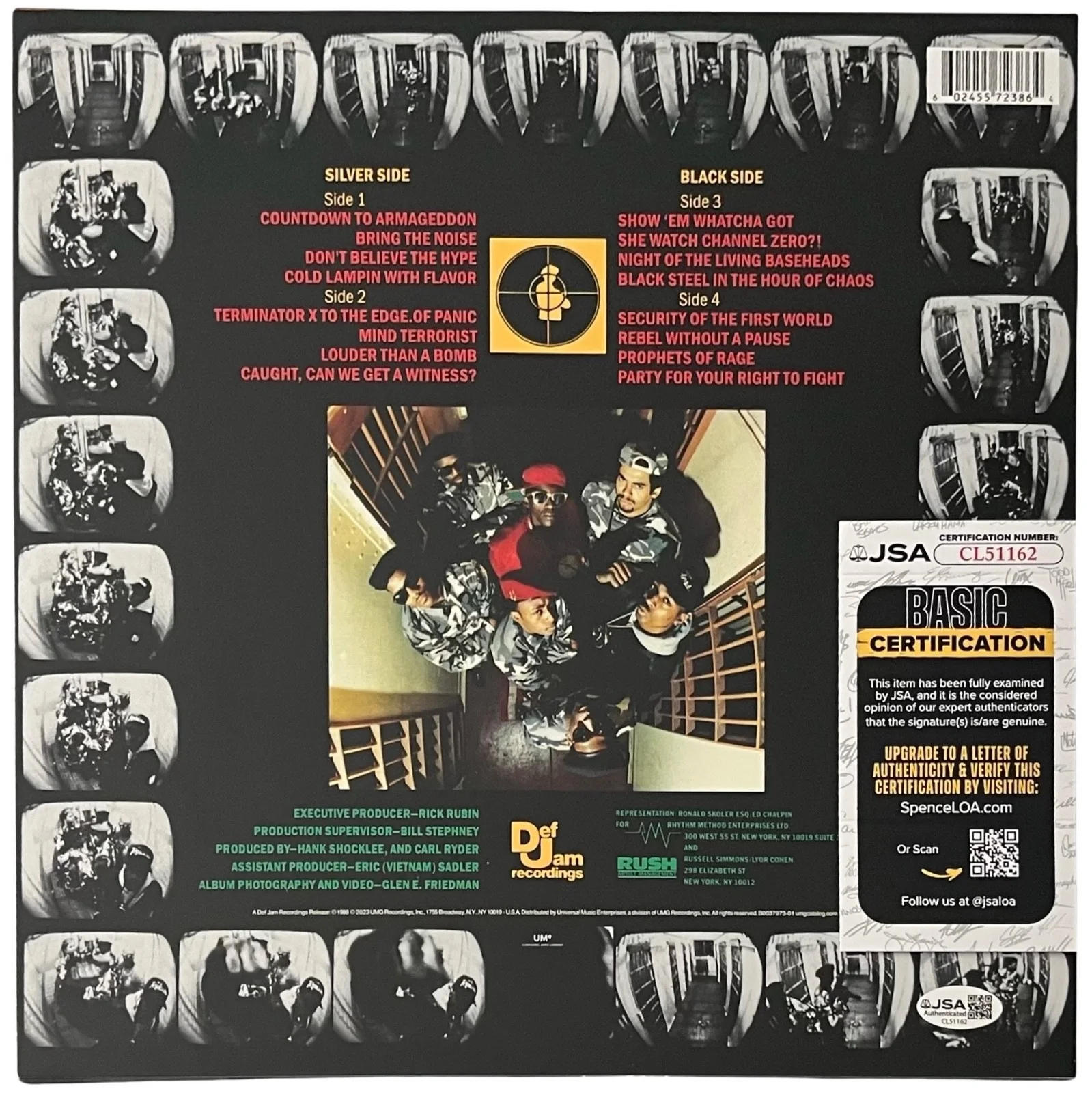 Chuck D & Flavor Flav Signed Public Enemy It Takes A Nation ... Vinyl Record JSA, image 3