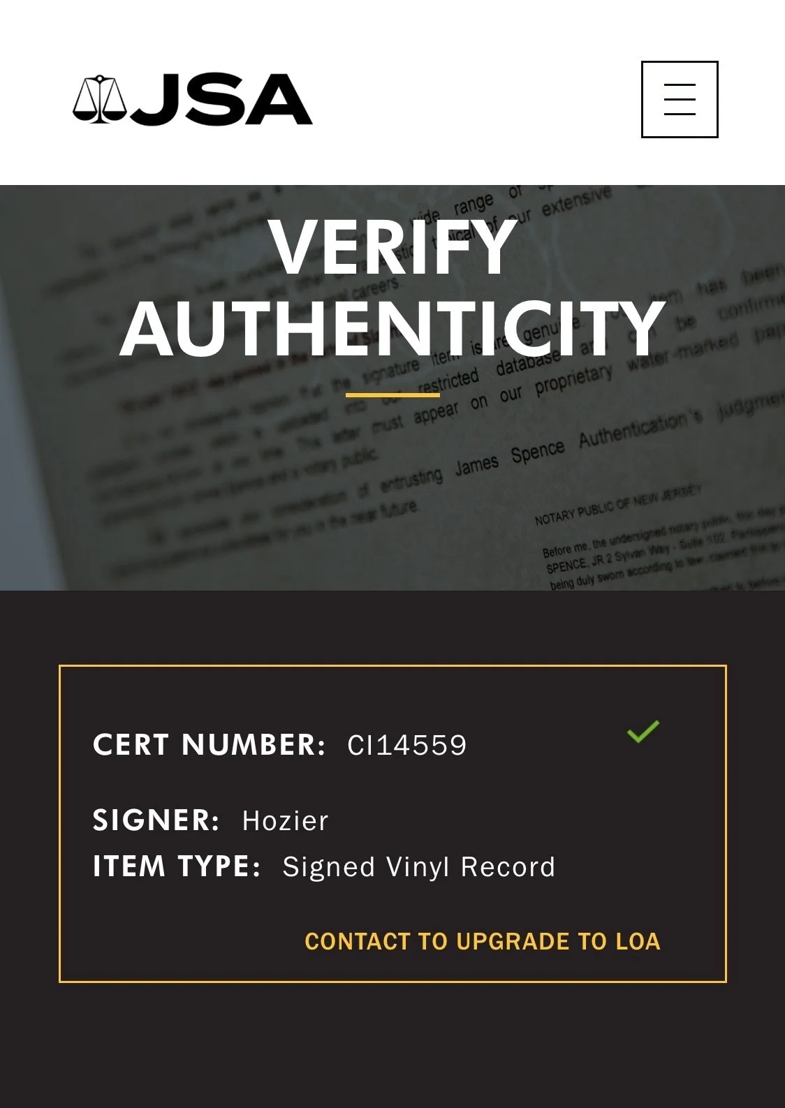 Hozier Signed Self-Titled "Take Me To Church" Vinyl Record JSA COA CI14559, изображение 4