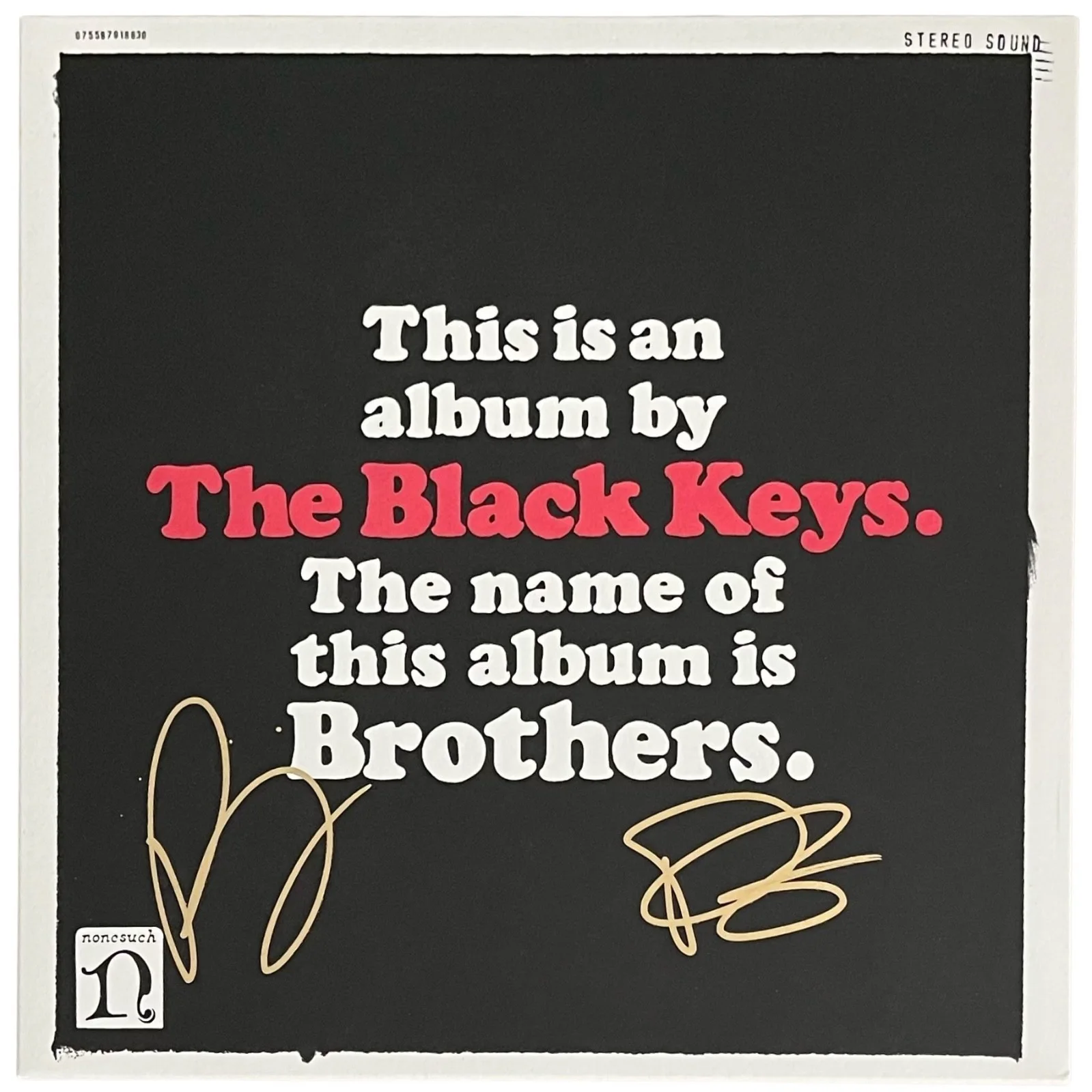 Dan Auerbach & Patrick Carney Signed The Black Keys Brothers Vinyl Record JSA, изображение 2