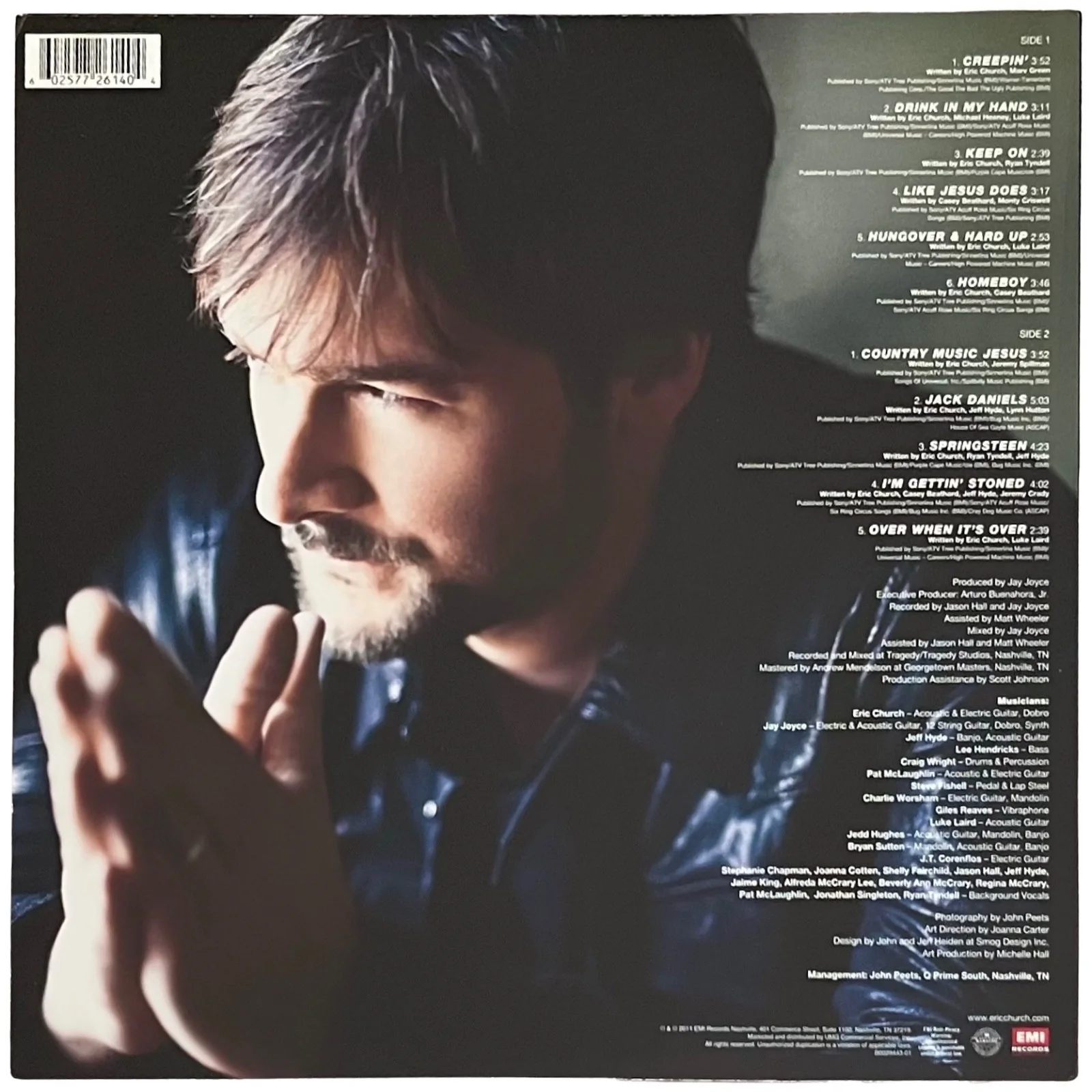 Eric Church Signed Chief Vinyl Record JSA COA AE91931, image 3