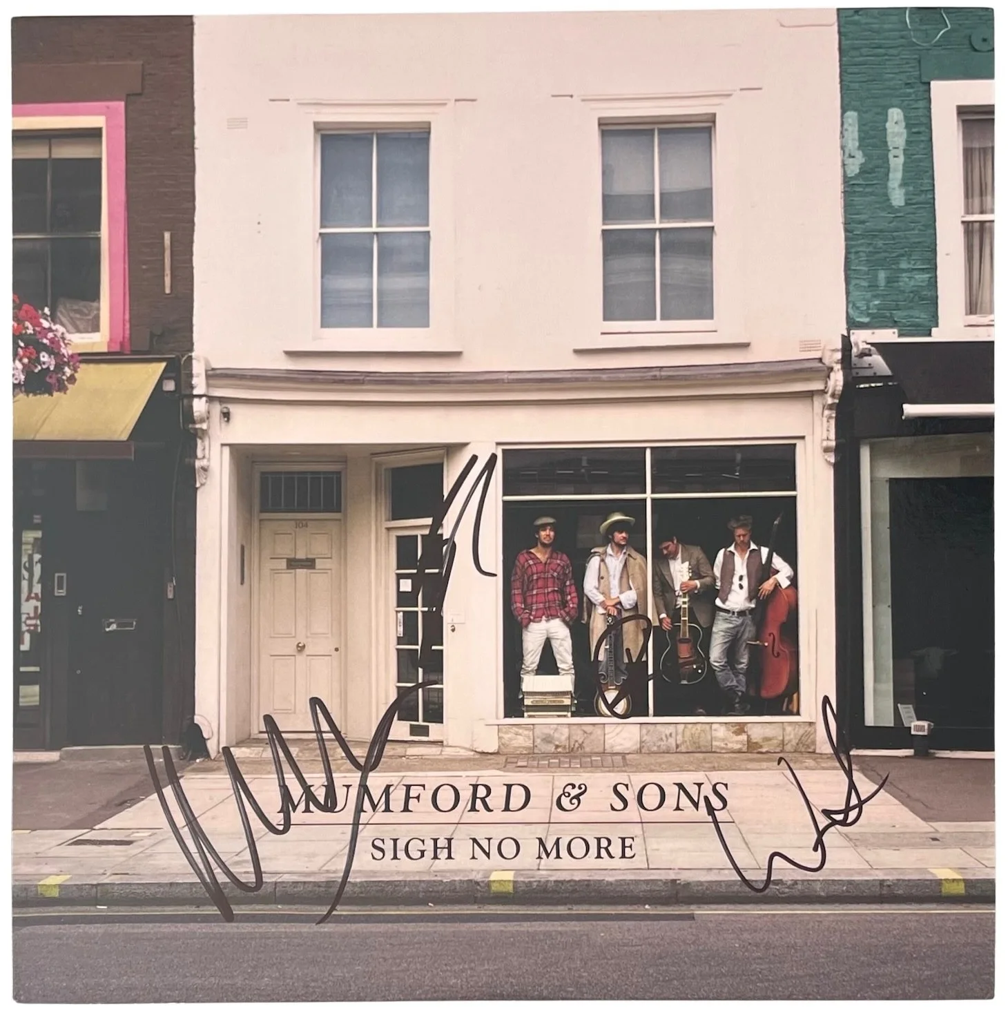 Mumford & Sons Marcus Ted Ben & Winston Signed Sigh No More Vinyl Record Beckett, изображение 3