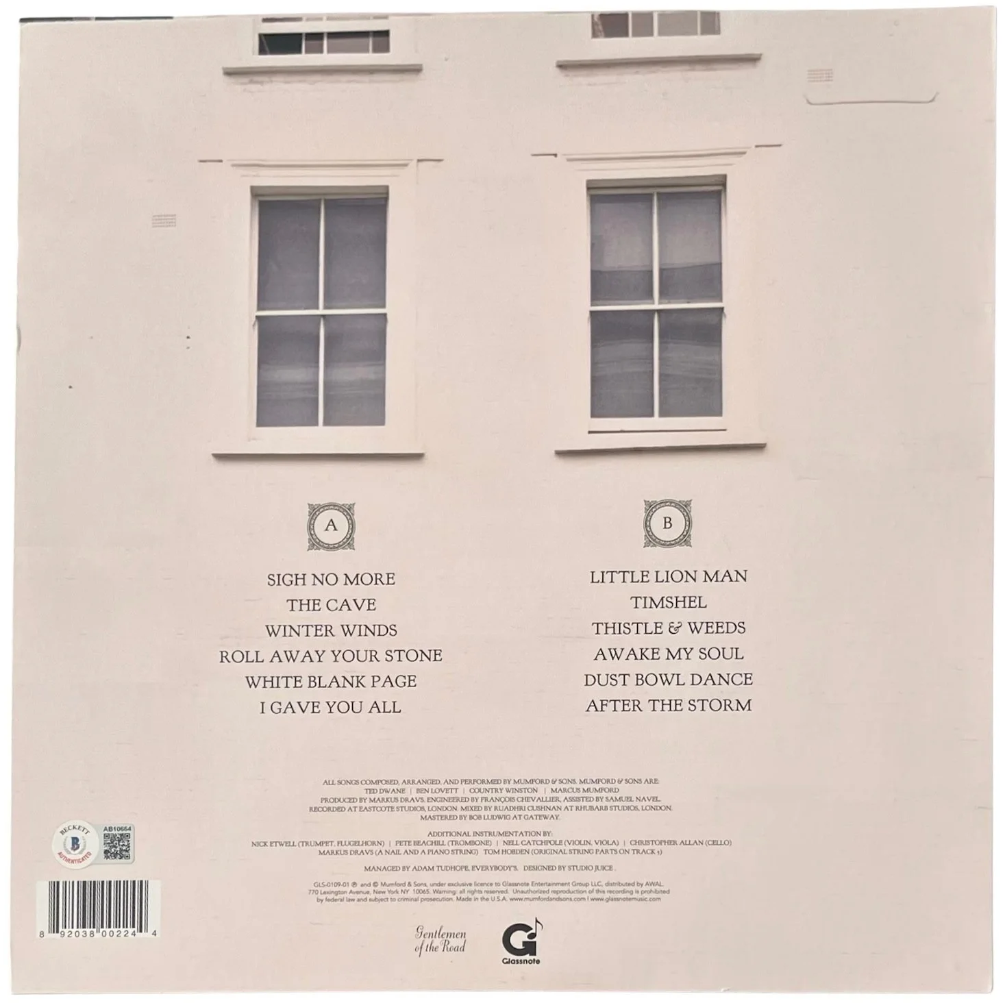 Mumford & Sons Marcus Ted Ben & Winston Signed Sigh No More Vinyl Record Beckett, изображение 4