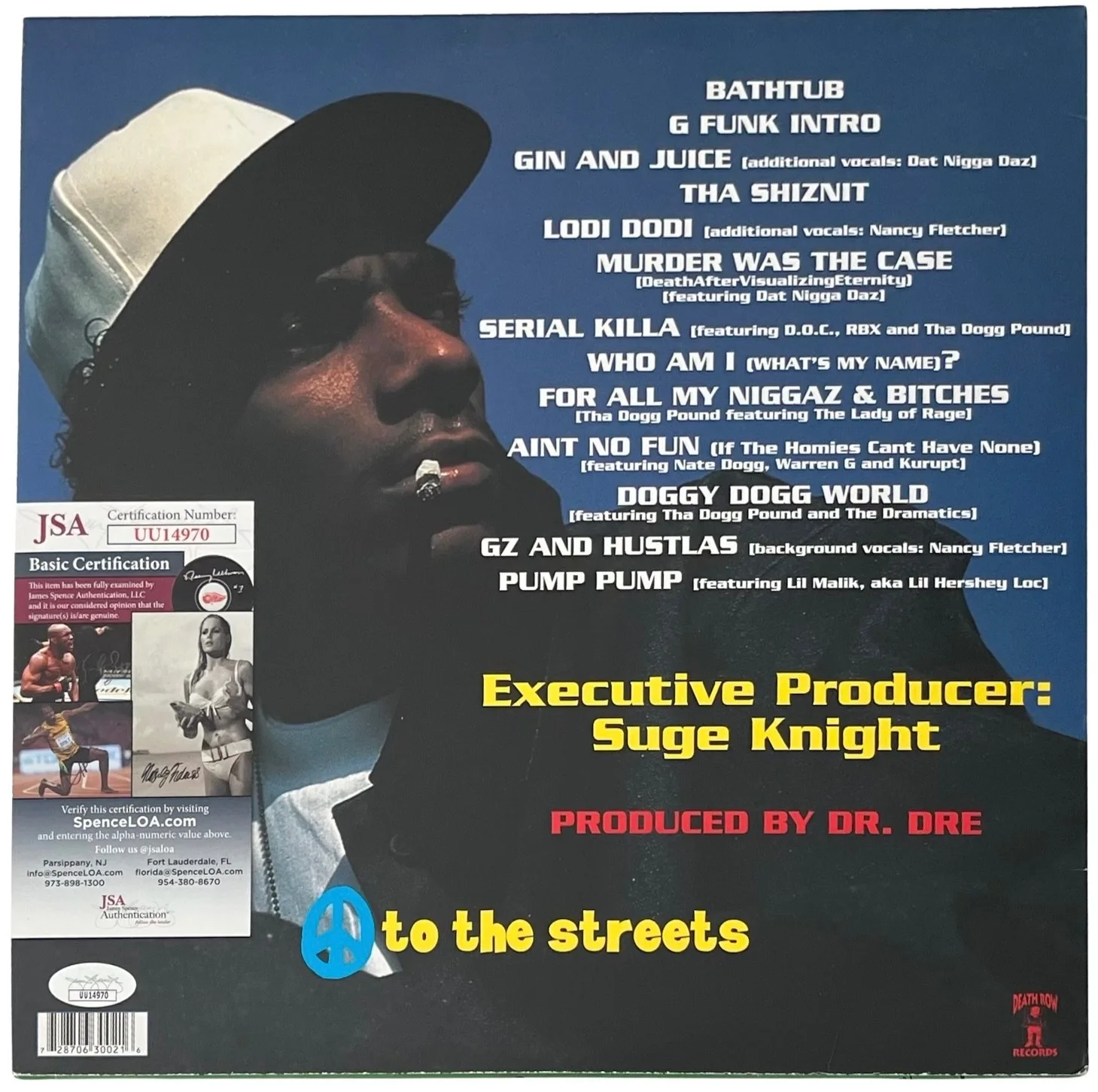Snoop Dogg Signed Doggystyle Vinyl Record JSA COA UU14970, изображение 3