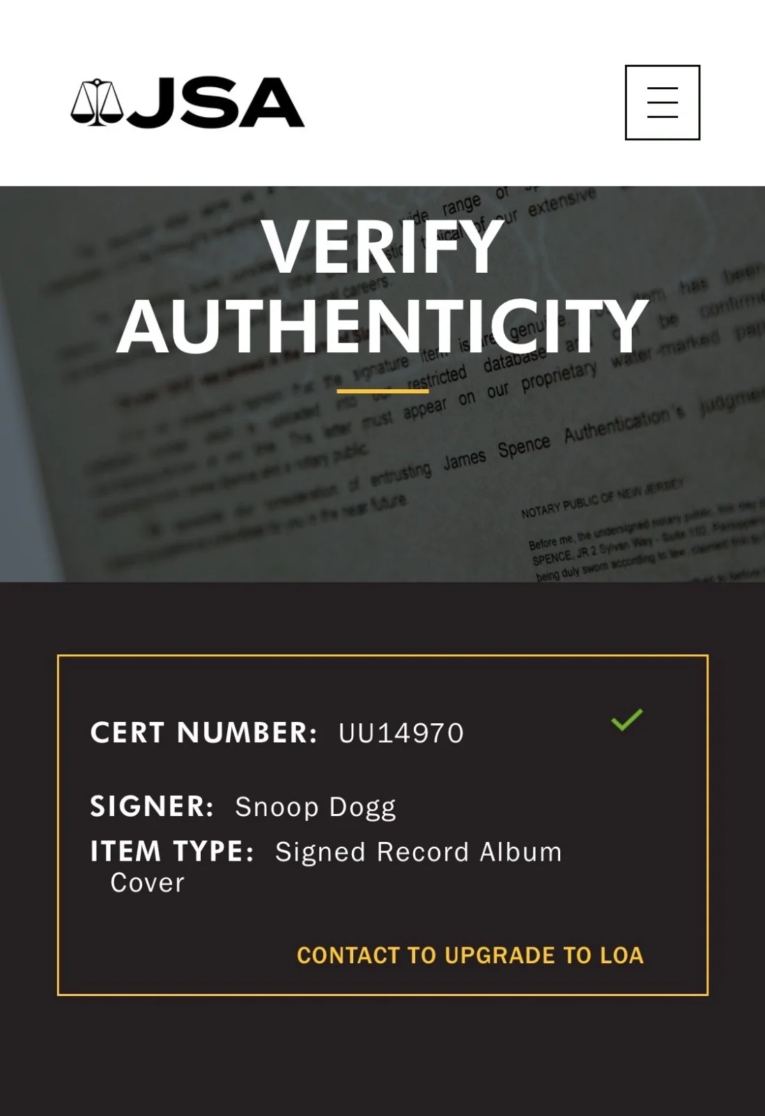 Snoop Dogg Signed Doggystyle Vinyl Record JSA COA UU14970, изображение 4