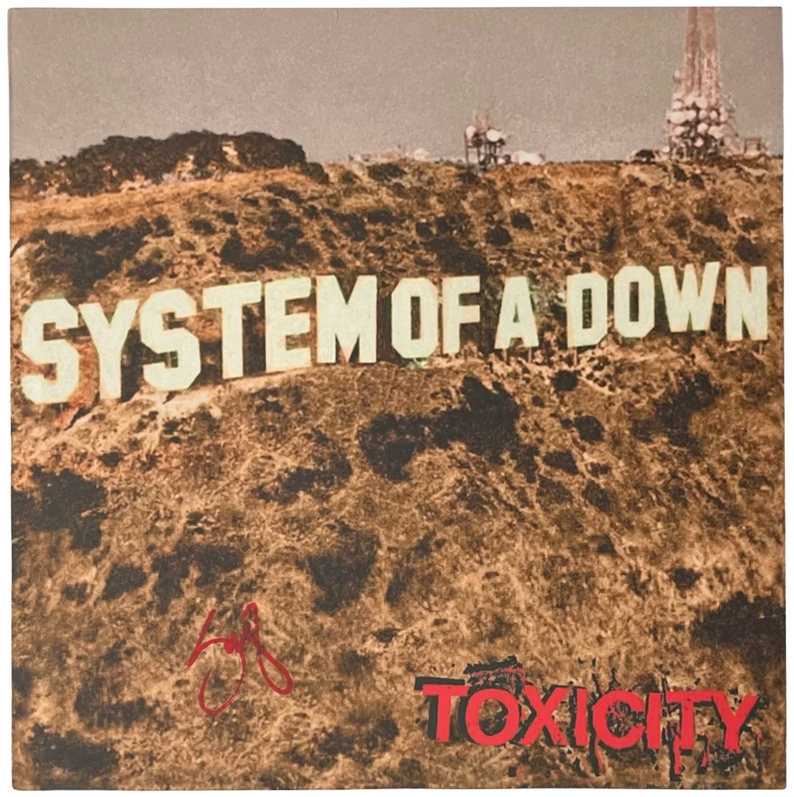 Serj Tankian Signed System Of A Down Toxicity Vinyl Record JSA COA CI50007, image 2