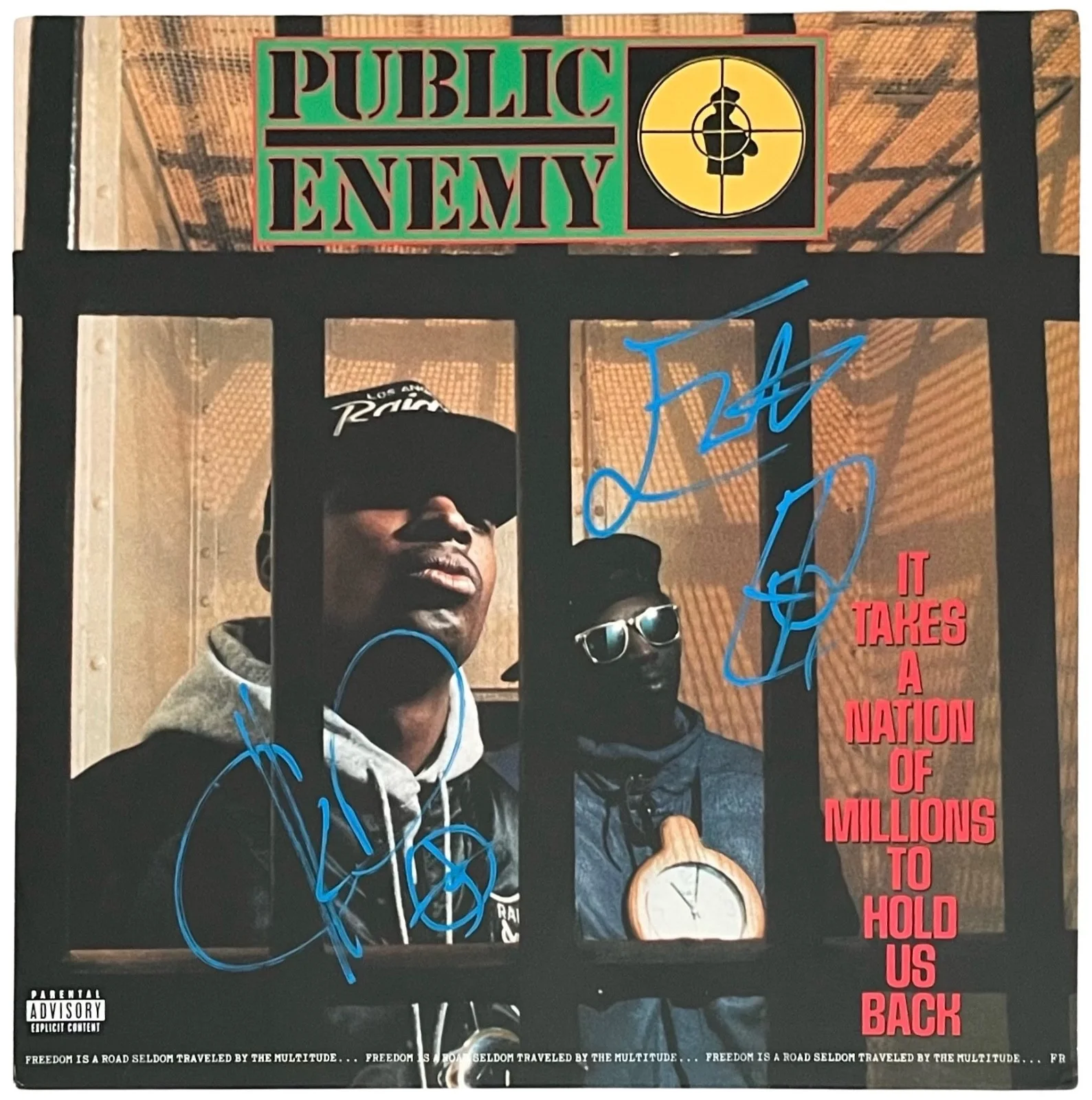 Chuck D & Flavor Flav Signed Public Enemy It Takes A Nation ... Vinyl Record JSA, image 2