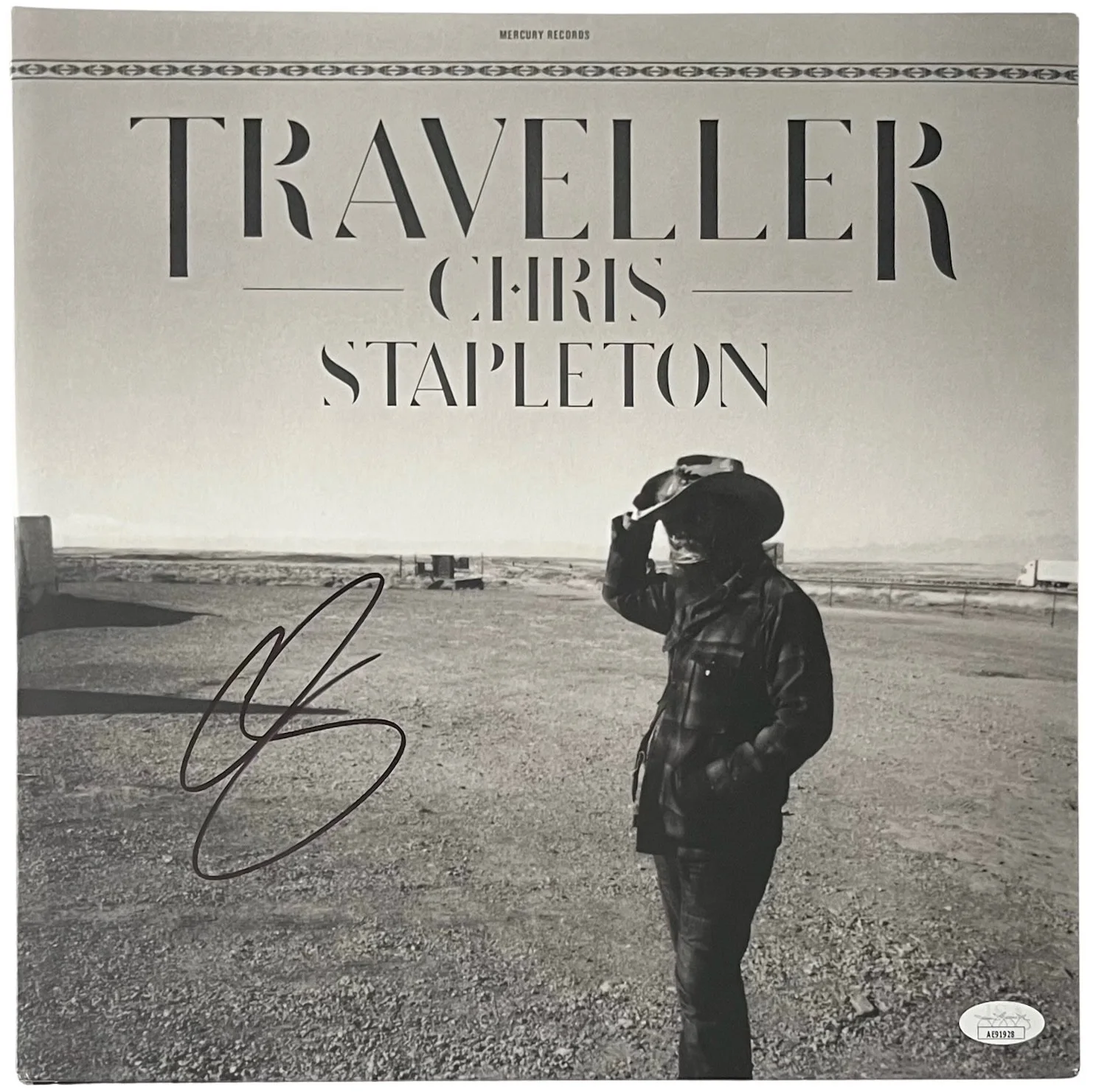 Chris Stapleton Signed Traveller Vinyl Record JSA COA AE91928, image 2