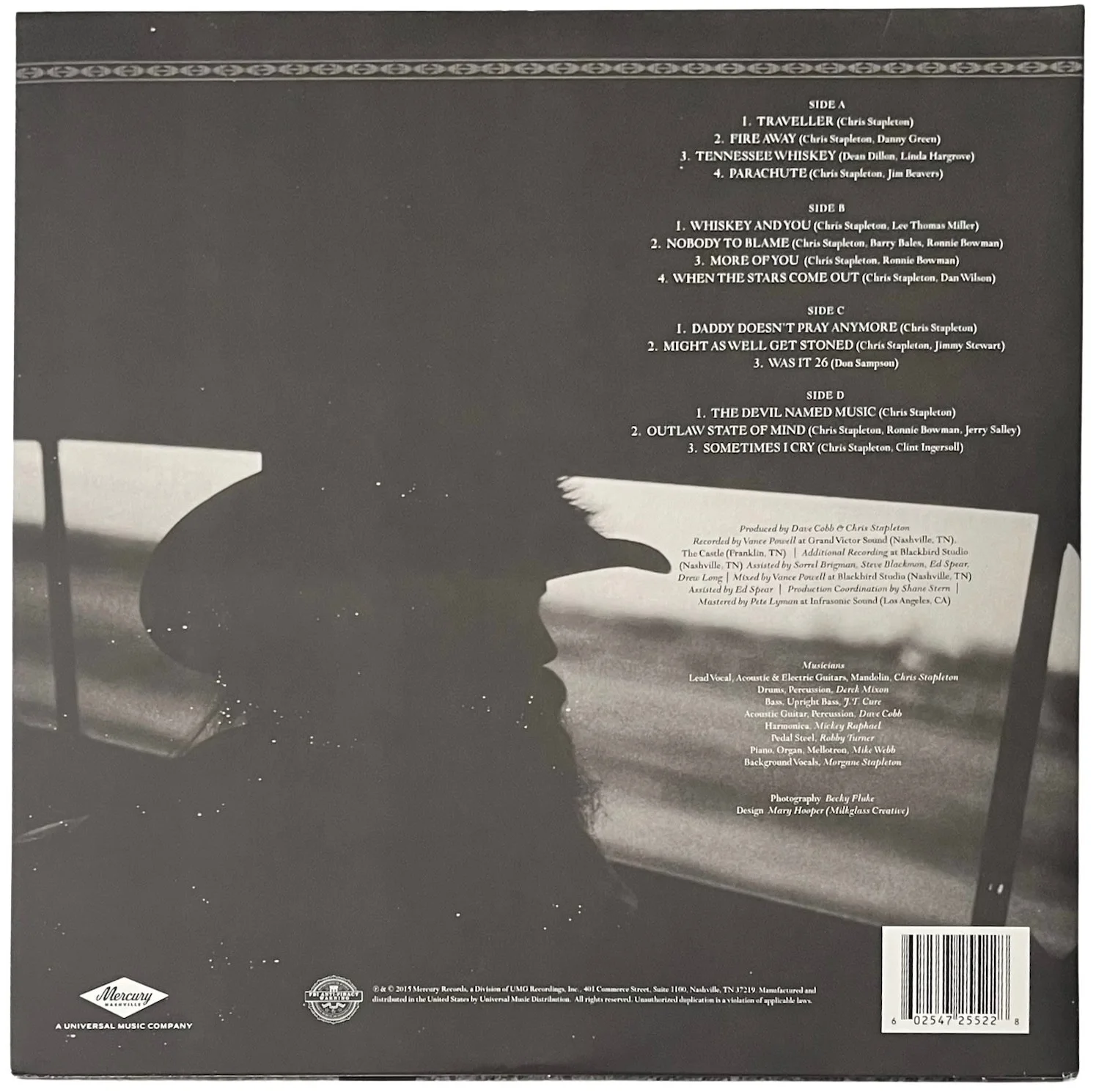 Chris Stapleton Signed Traveller Vinyl Record JSA COA AE91928, image 3