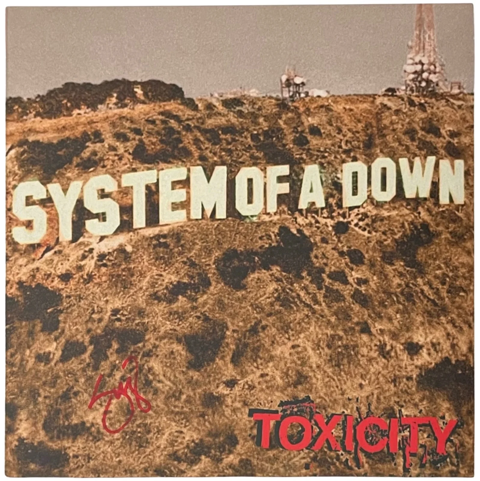Serj Tankian Signed System Of A Down Toxicity Vinyl Record JSA COA CI14541, изображение 2