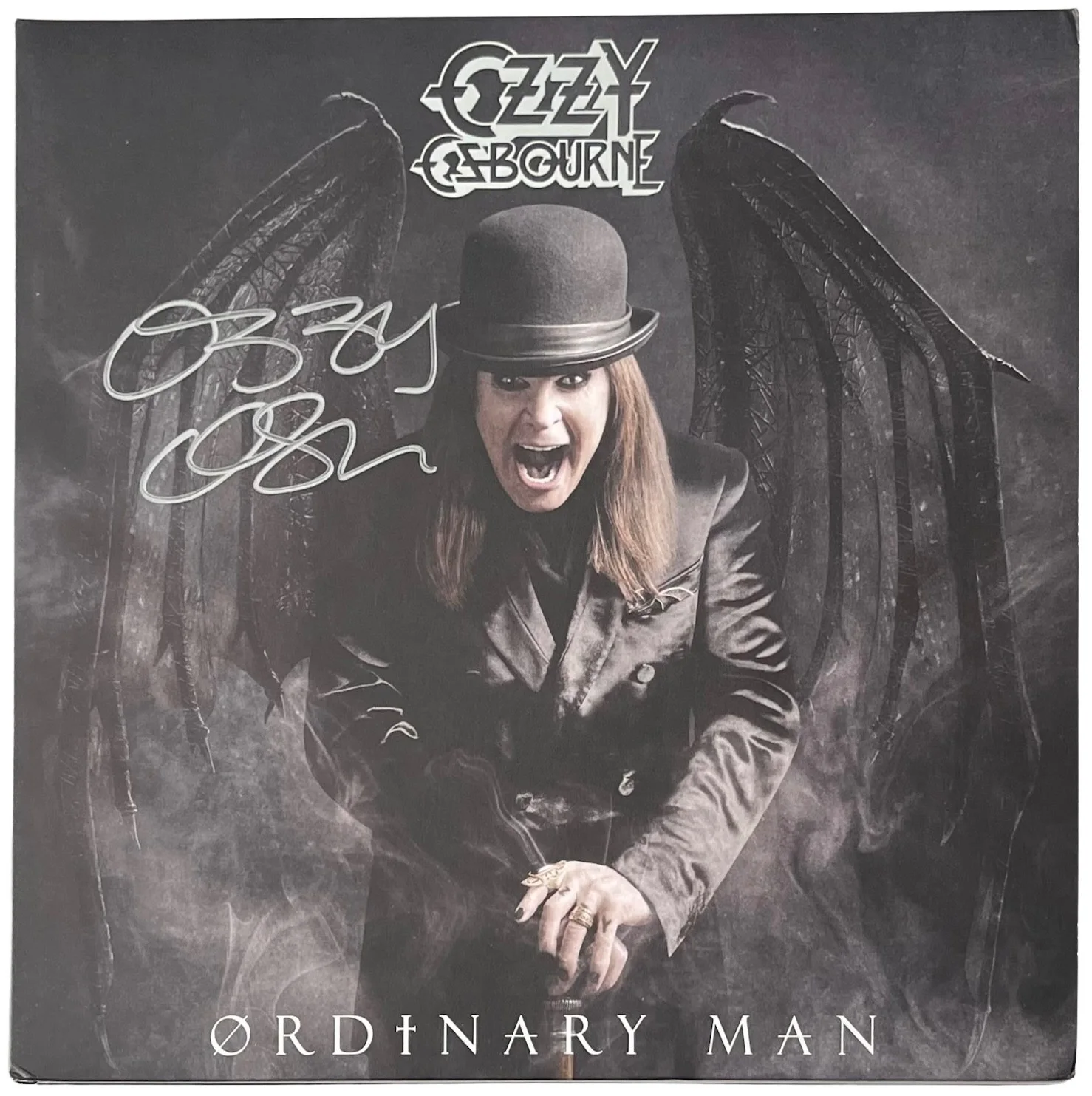 Ozzy Osbourne Signed Ordinary Man Vinyl Record JSA COA LL49407, image 2
