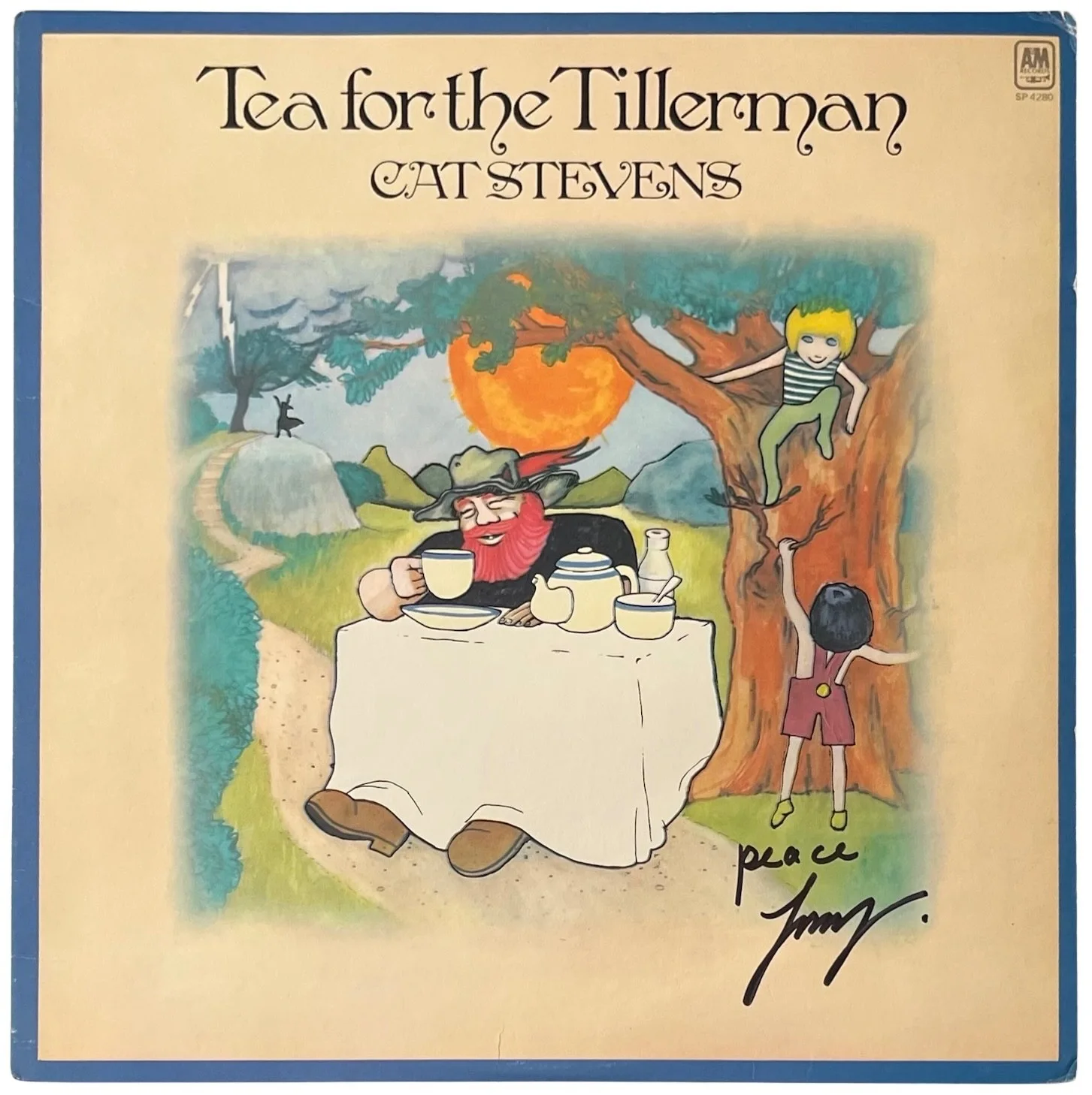 Cat Stevens / Yusuf Signed Tea For The Tillerman Vinyl Record JSA LOA XX07429, изображение 3