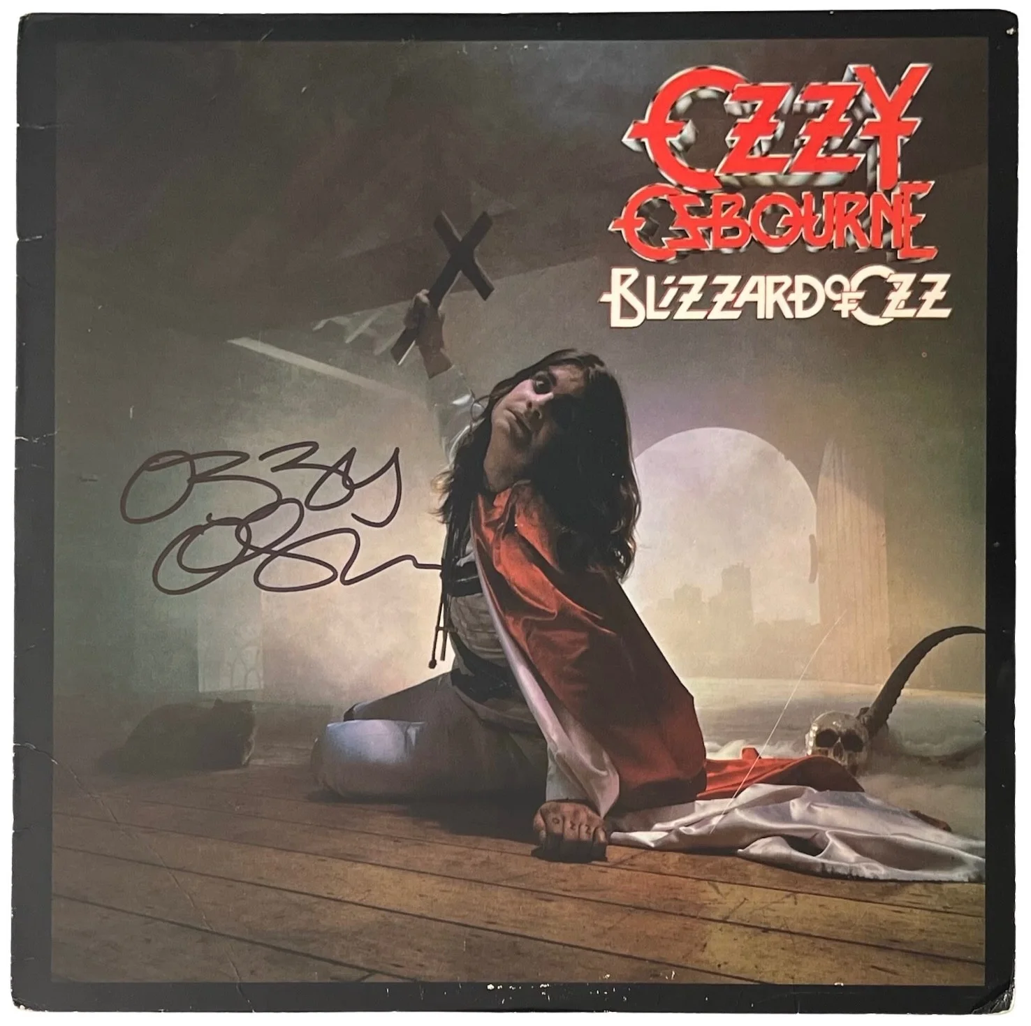 Ozzy Osbourne Signed Blizzard Of Ozz Vinyl Record JSA LOA XX07430, изображение 3