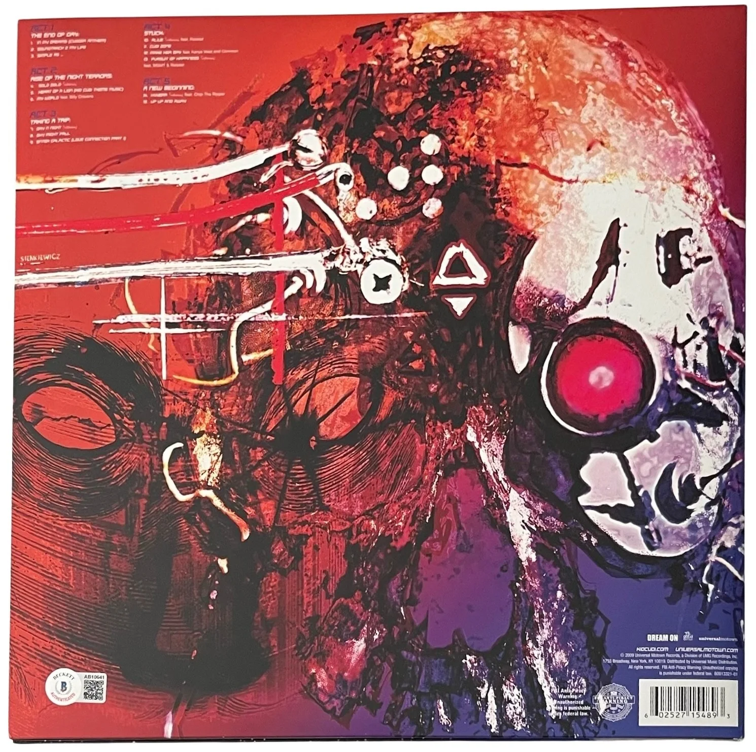 Kid Cudi Signed Man On The Moon The End Of Day Vinyl Record Beckett LOA AB10641, изображение 3