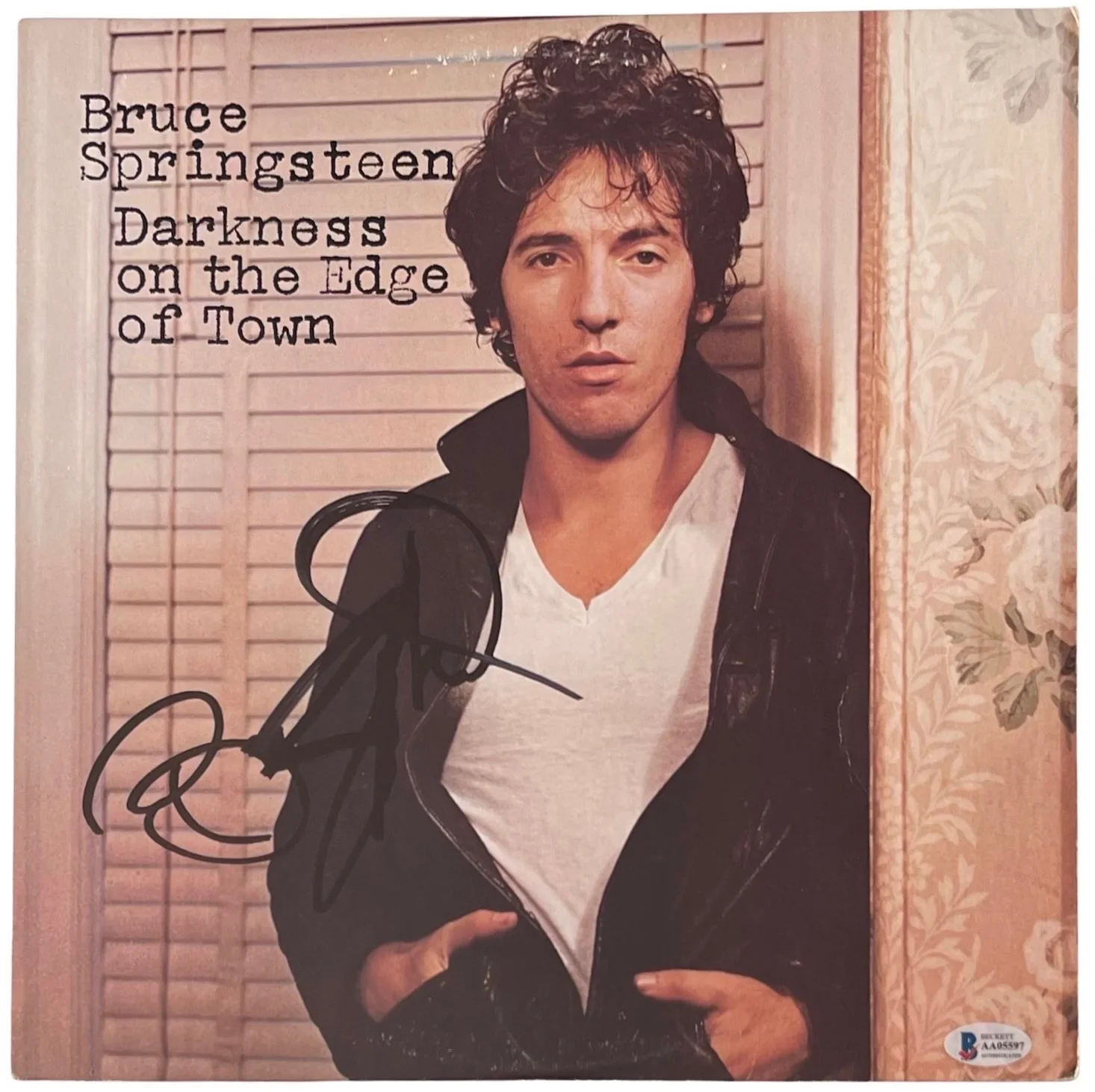 Bruce Springsteen Signed Darkness On The Edge Of Town Vinyl Record Beckett LOA, изображение 2