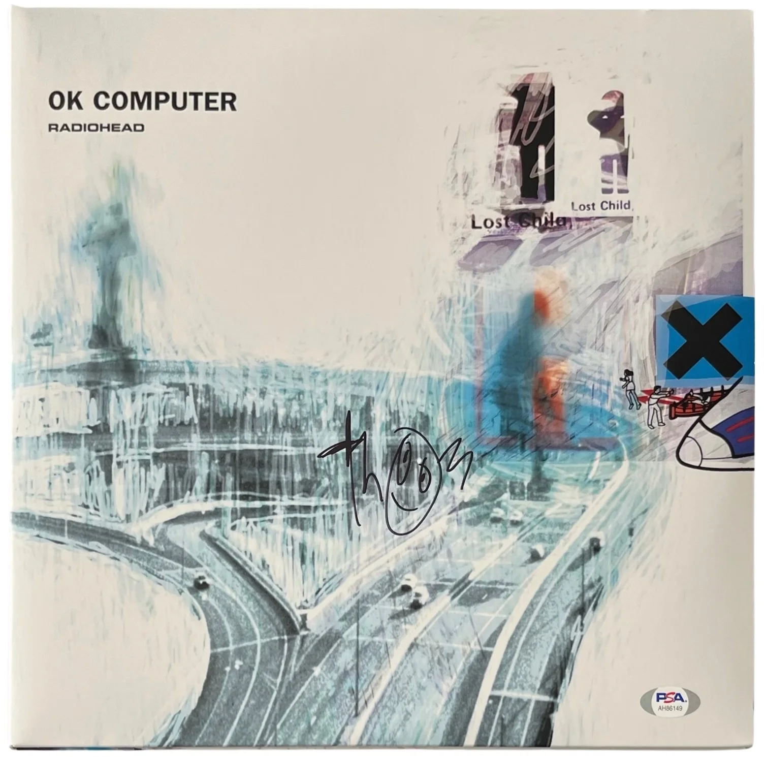 Thom Yorke Signed Radiohead OK Computer Vinyl Record PSA COA AH86149, изображение 2