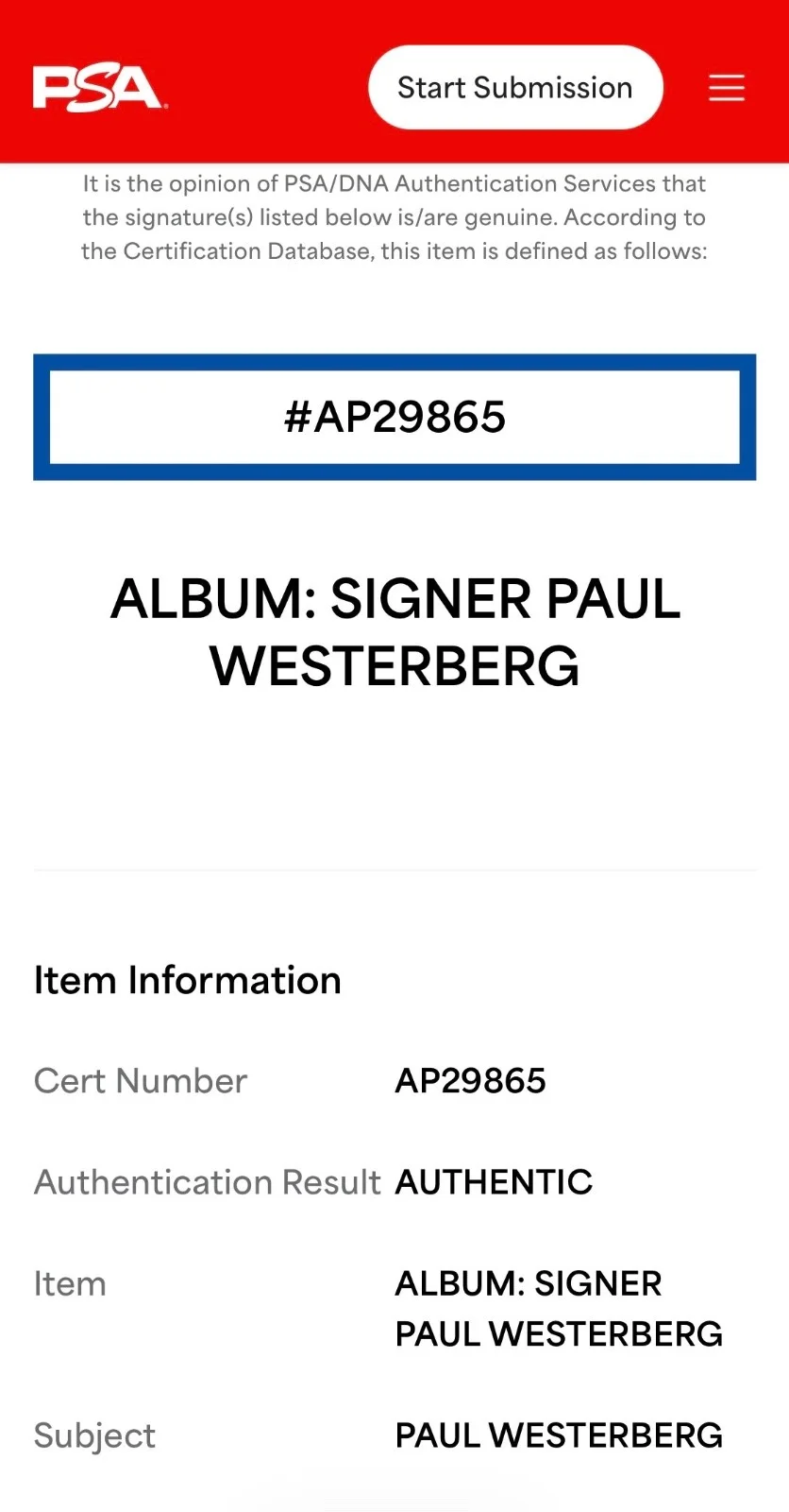 Paul Westerberg Signed The Replacements Let It Be Vinyl Record PSA AP29865, image 3