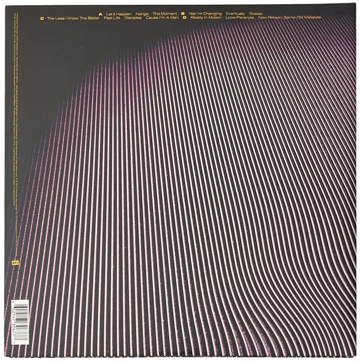 Kevin Parker Signed Tame Impala Currents Vinyl Record JSA COA AE91949, изображение 3