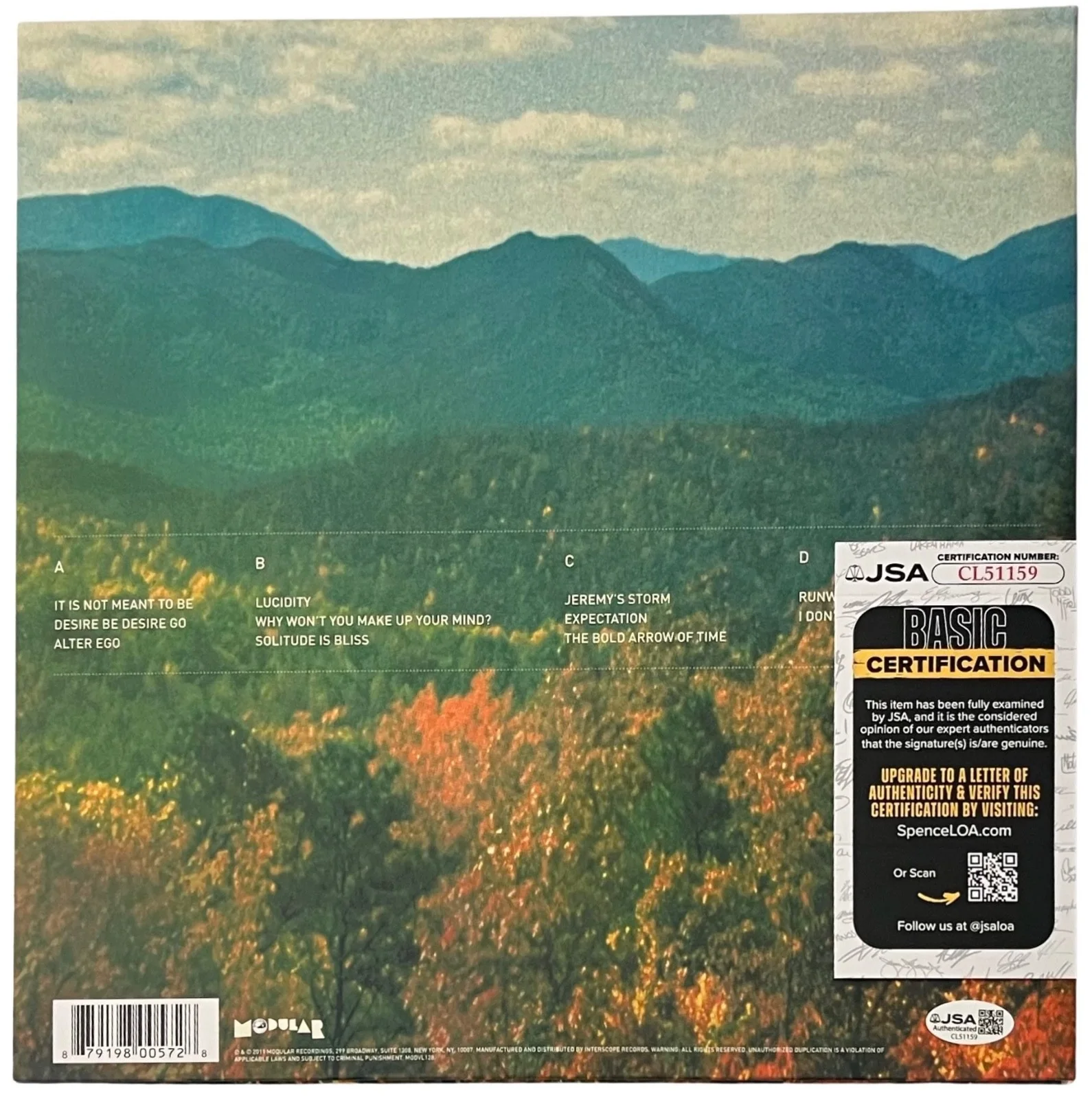 Kevin Parker Signed Tame Impala Innerspeaker Vinyl Record JSA COA CL51159, изображение 3