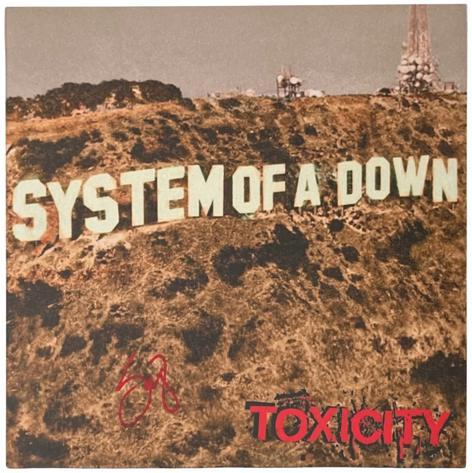 Serj Tankian Signed System Of A Down Toxicity Vinyl Record JSA COA CI14540, image 2