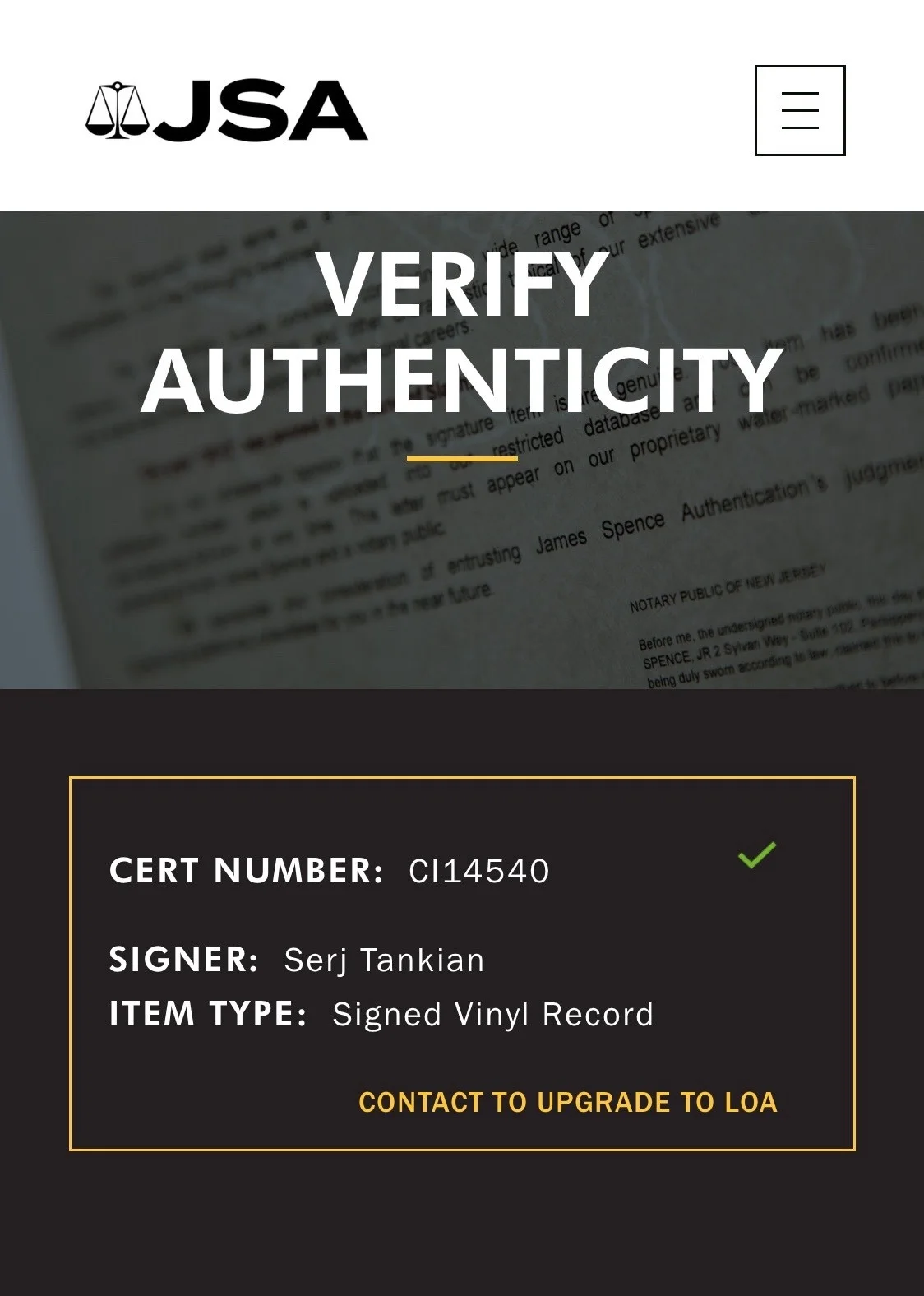 Serj Tankian Signed System Of A Down Toxicity Vinyl Record JSA COA CI14540, image 4