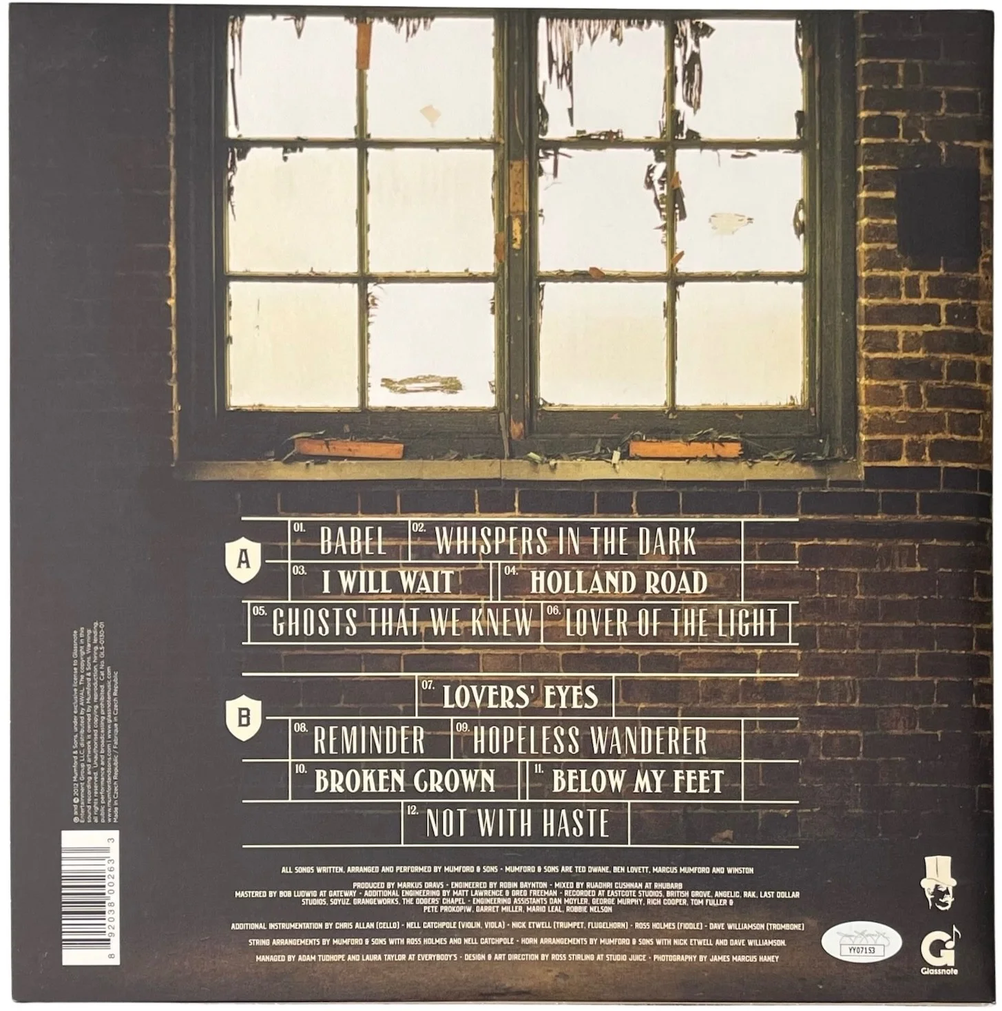 Mumford & Sons x4 Marcus Ted Ben & Winston Signed Babel Vinyl Record JSA LOA, изображение 4