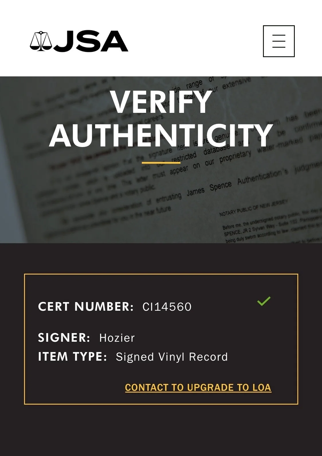 Hozier Signed Self-Titled "Take Me To Church" Vinyl Record JSA COA CI14560, изображение 4
