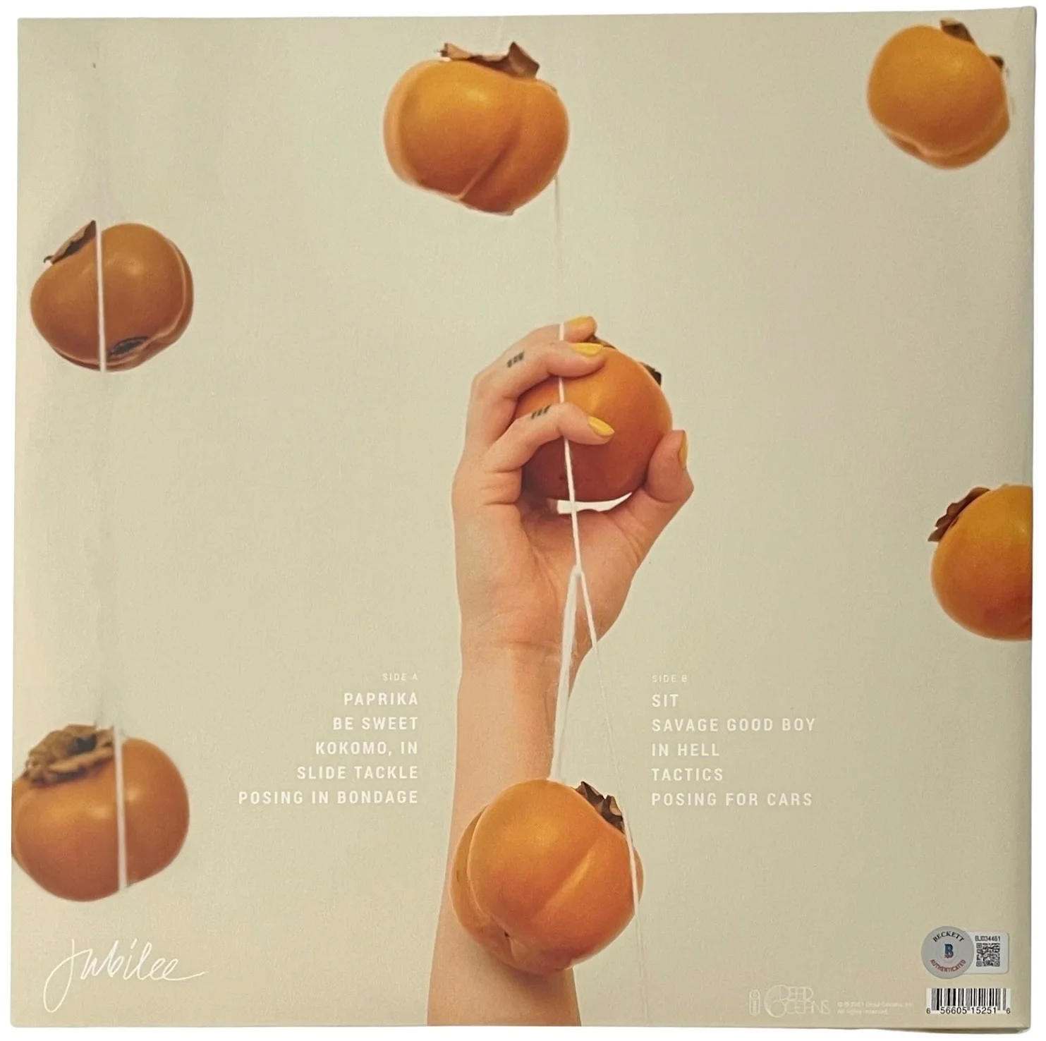 Michelle Zauner Signed Japanese Breakfast Jubilee Vinyl Record Beckett BJ034461, изображение 2