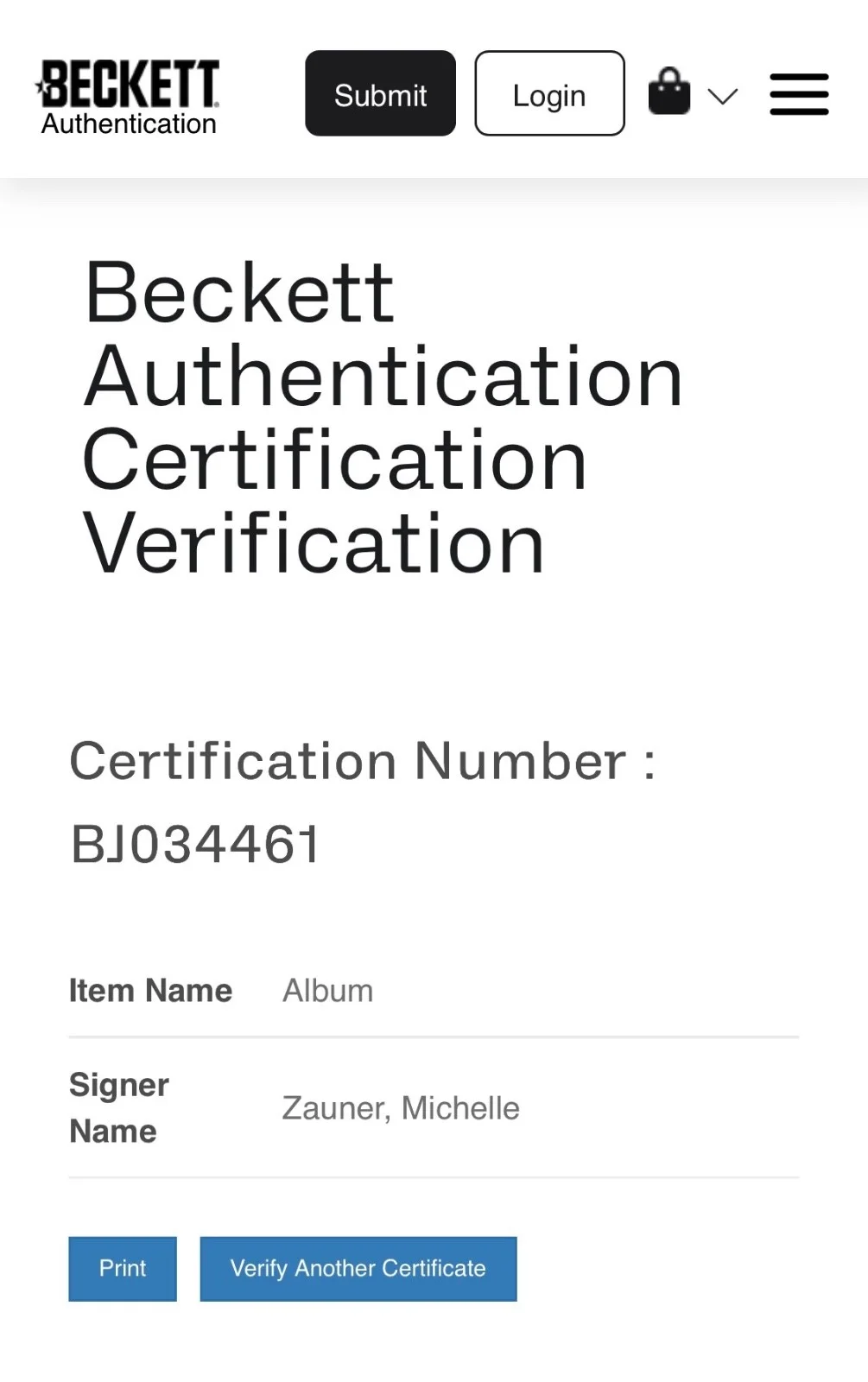 Michelle Zauner Signed Japanese Breakfast Jubilee Vinyl Record Beckett BJ034461, изображение 3