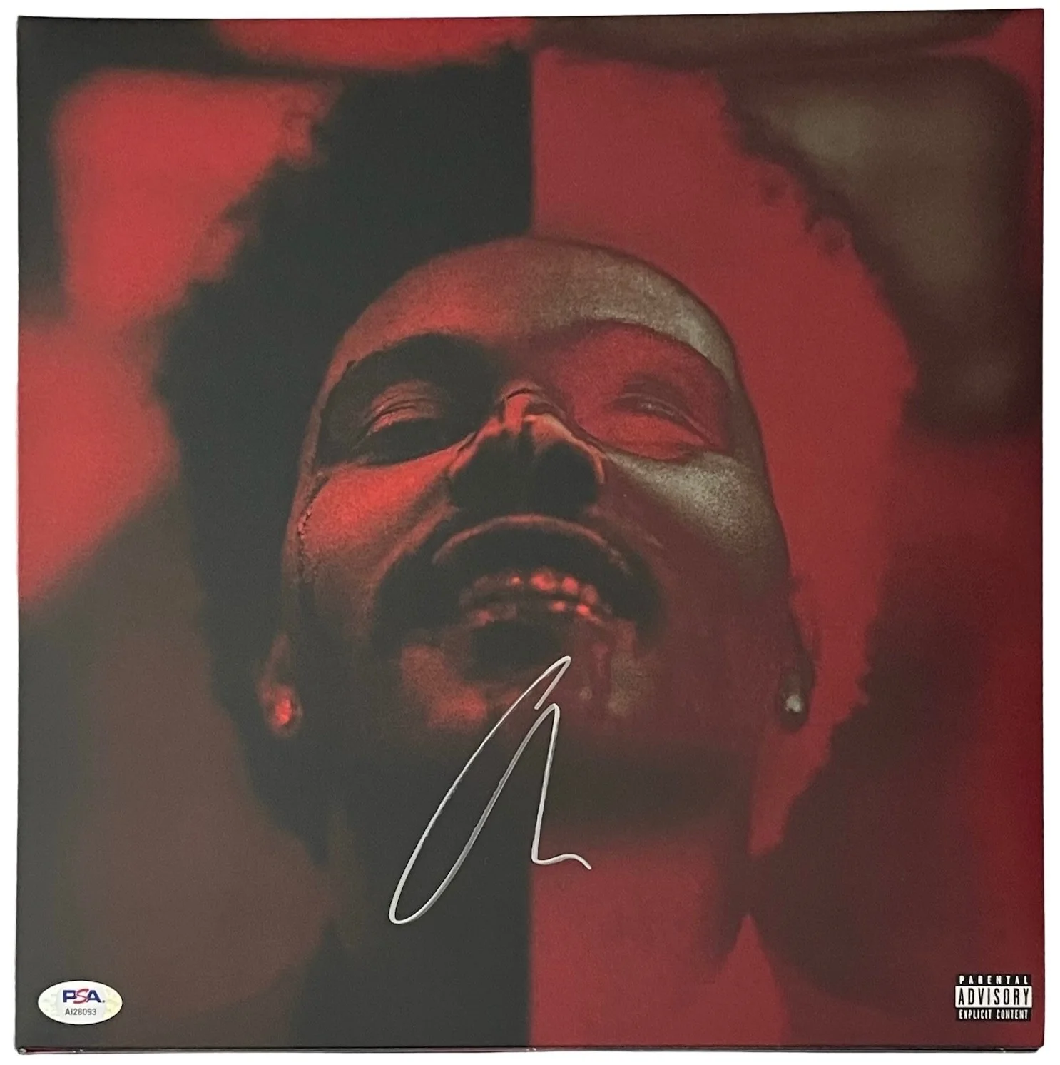 The Weeknd Signed After Hours Deluxe Vinyl Record (Cover Only) PSA COA AI28093, image 2