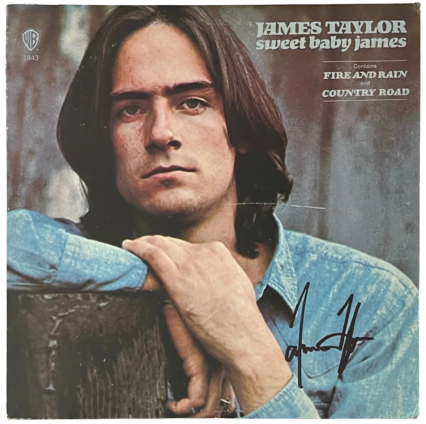 James Taylor Signed Sweet Baby James Vinyl Record JSA COA CI14447, изображение 2