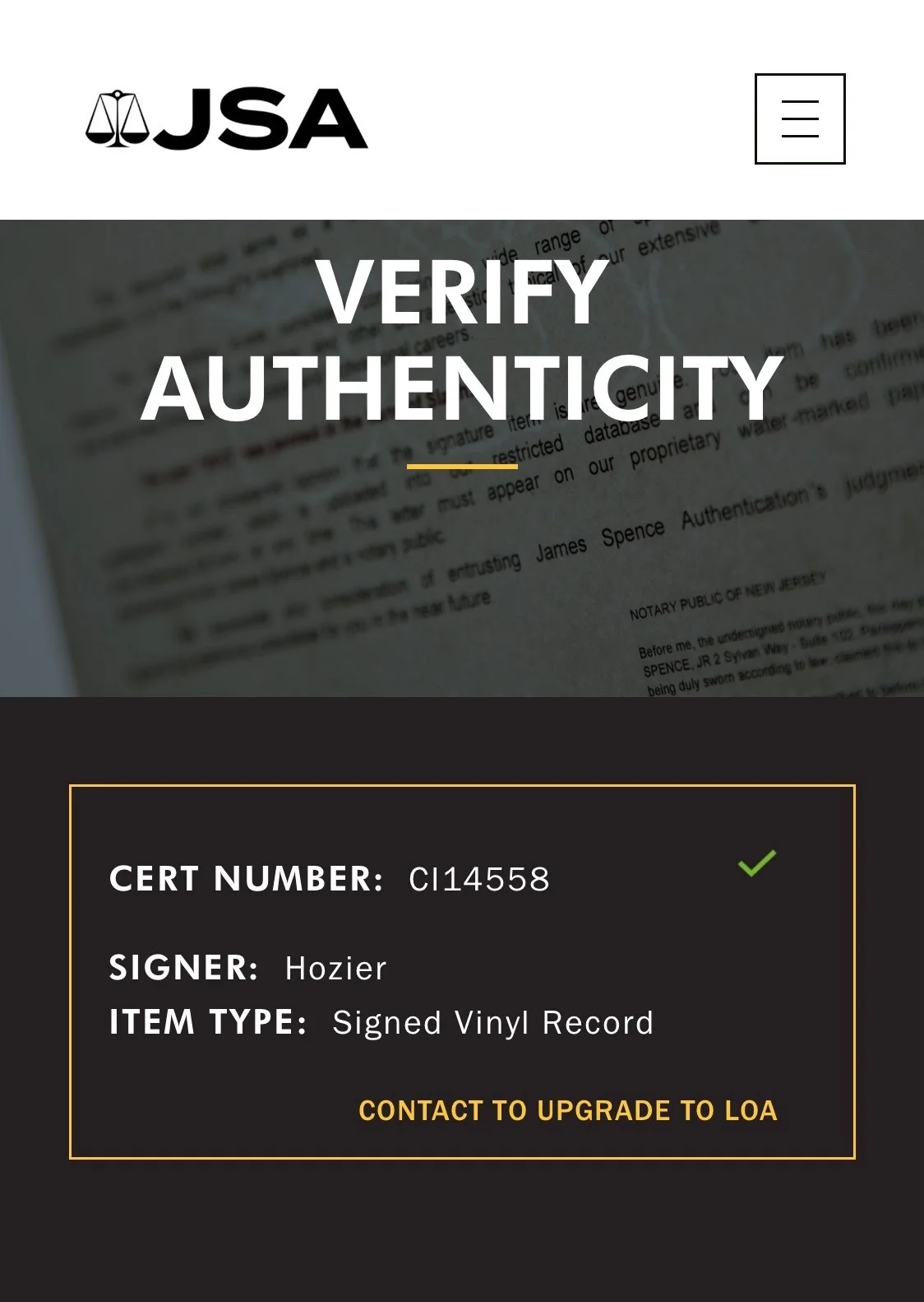 Hozier Signed Self-Titled "Take Me To Church" Vinyl Record JSA COA CI14558, изображение 4