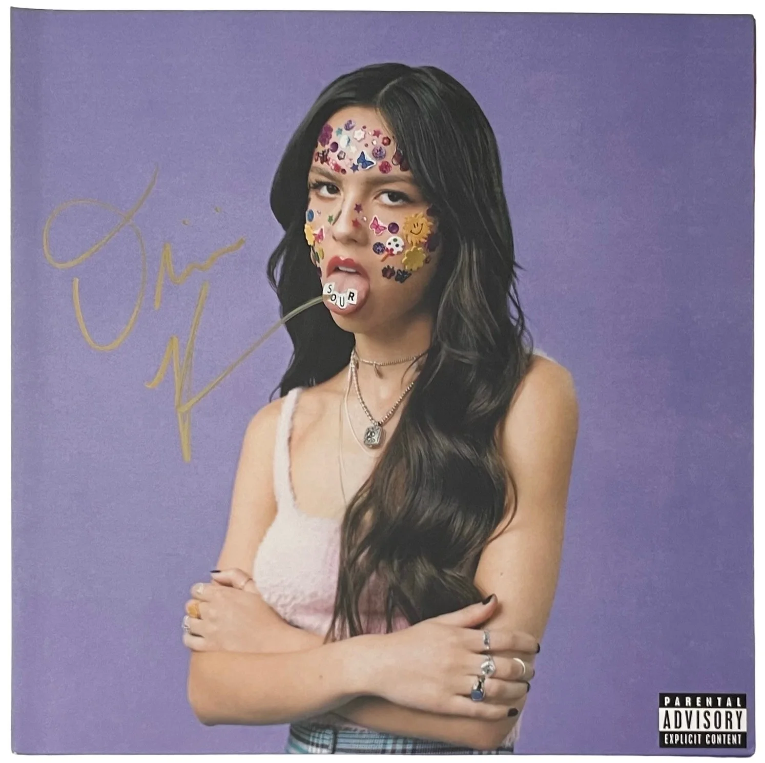 Olivia Rodrigo Signed Sour Vinyl Record JSA COA AQ07053, image 2