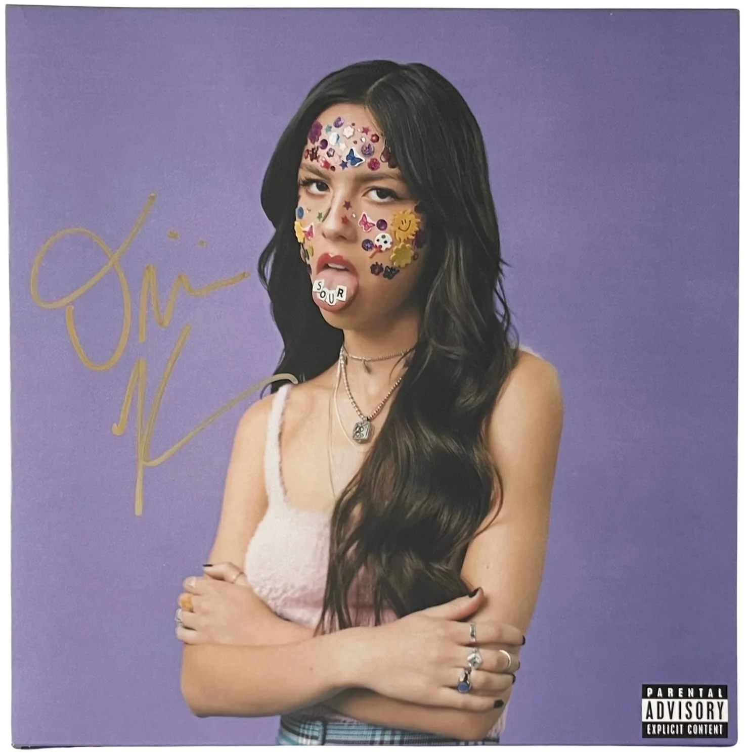Olivia Rodrigo Signed Sour Vinyl Record JSA COA AQ07052, image 2