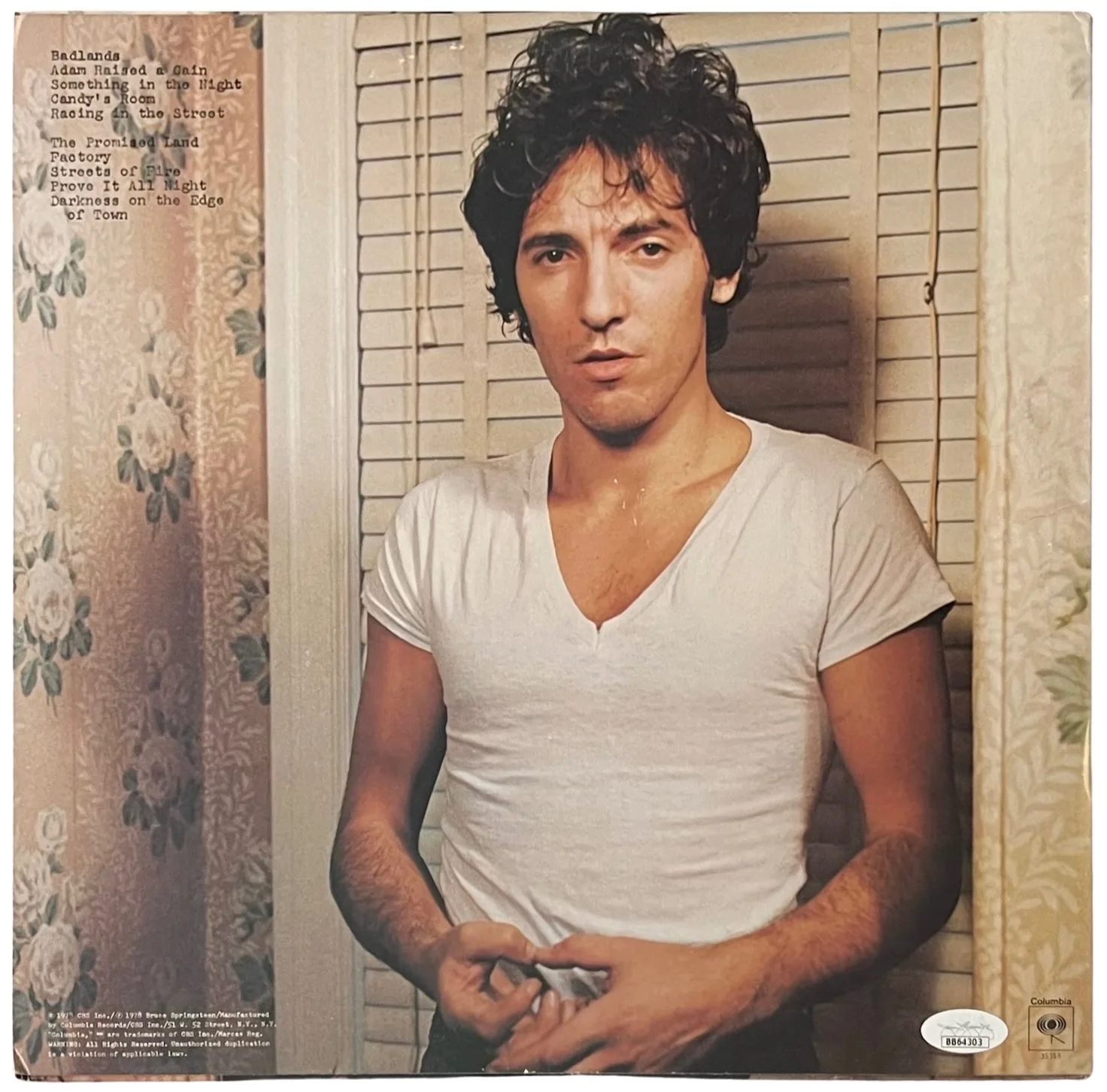 Bruce Springsteen Signed Darkness On The Edge Of Town Vinyl Record JSA LOA, изображение 4