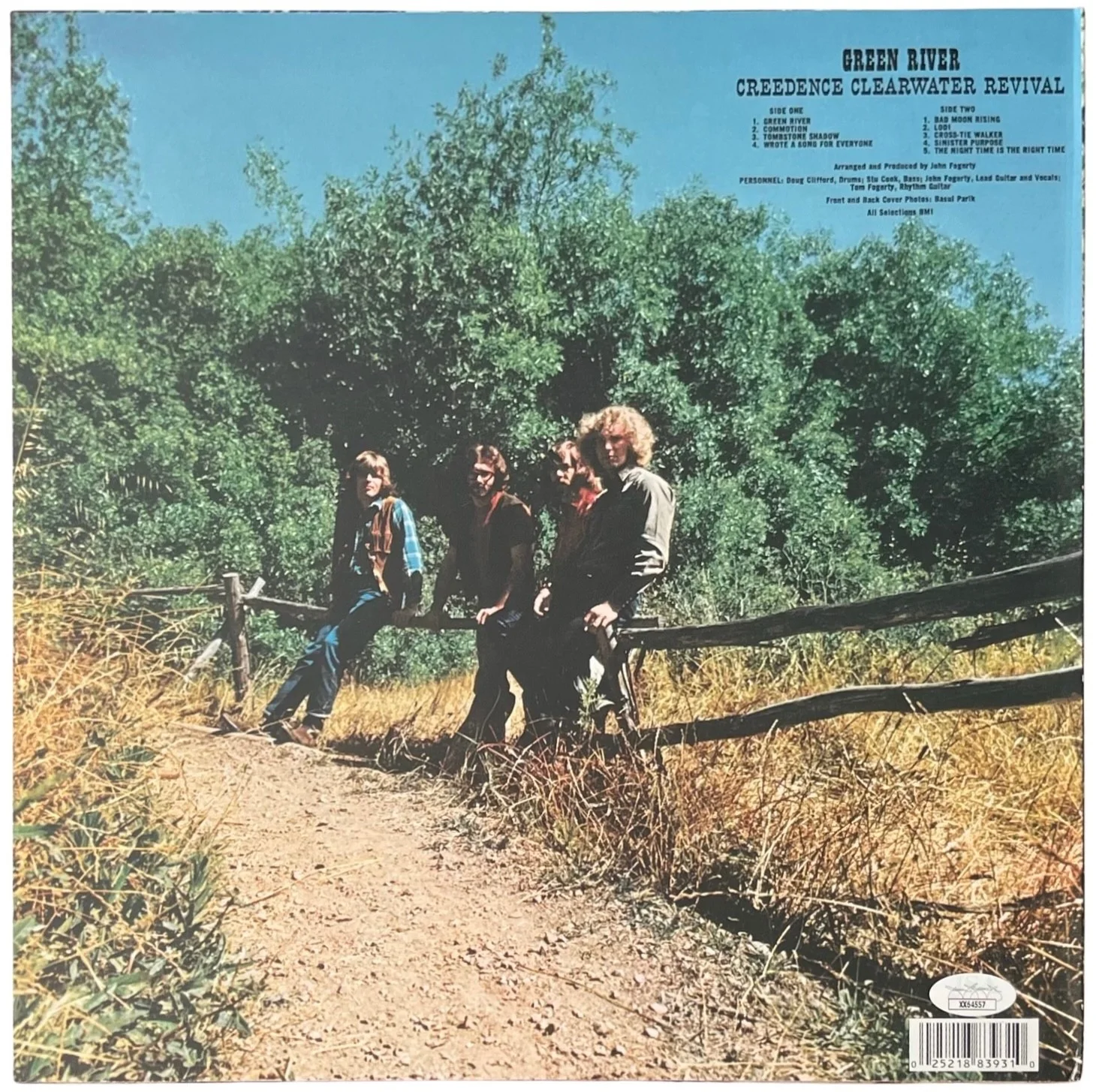 John Fogerty Signed Creedence Clearwater Revival Green River Vinyl Record JSA, image 4