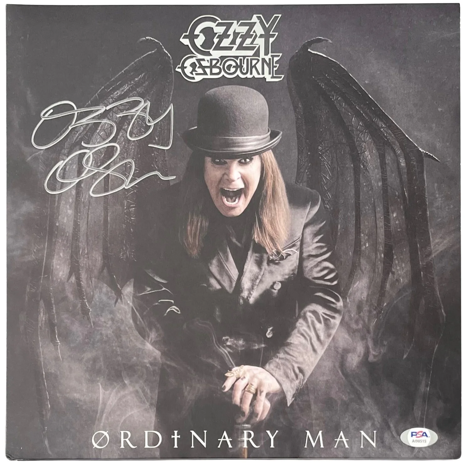 Ozzy Osbourne Signed Ordinary Man Vinyl Record PSA COA AI98515, image 2